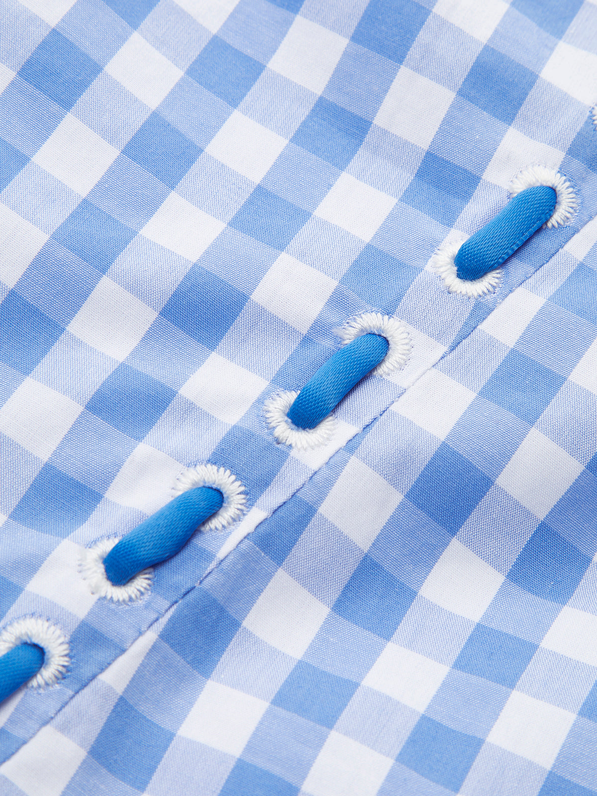 Schnür-Korsettkleid mit Schachbrettmuster