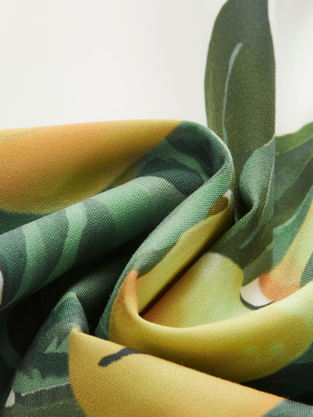 Robe corset trapèze à imprimé citron