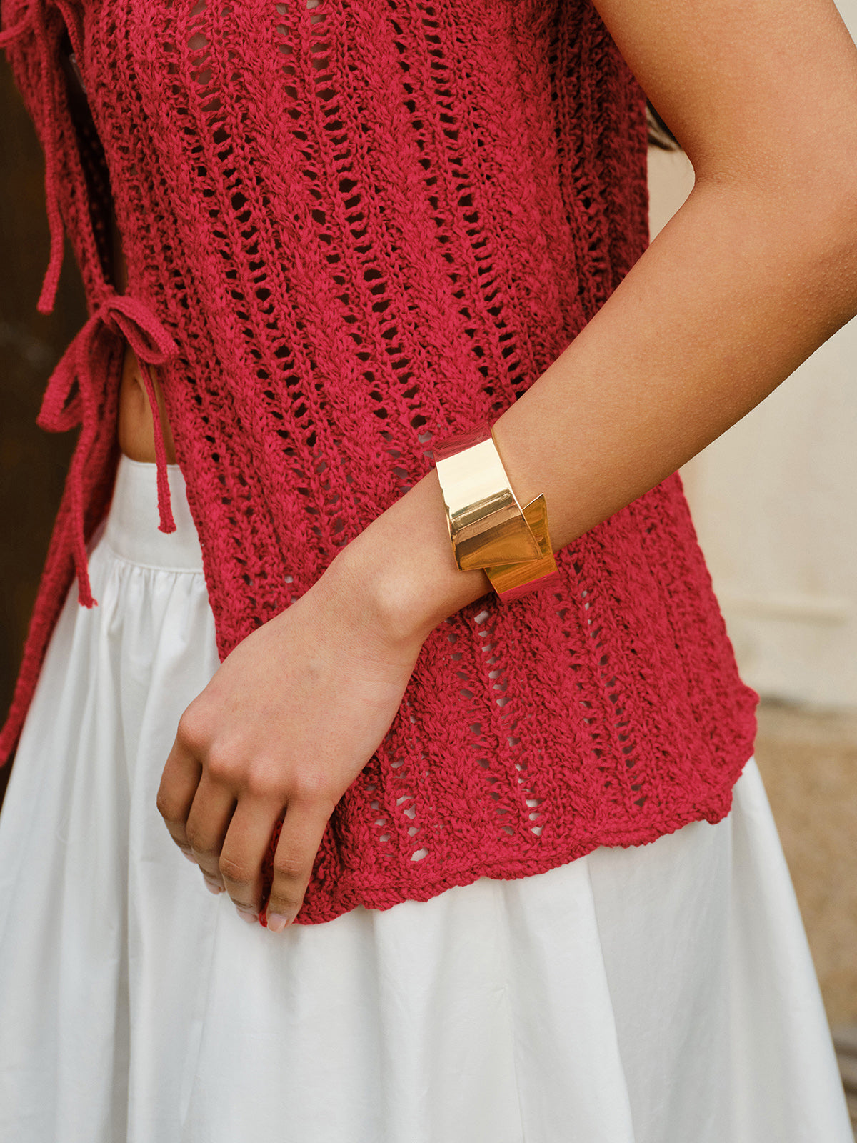 Geometrisches Metallarmband