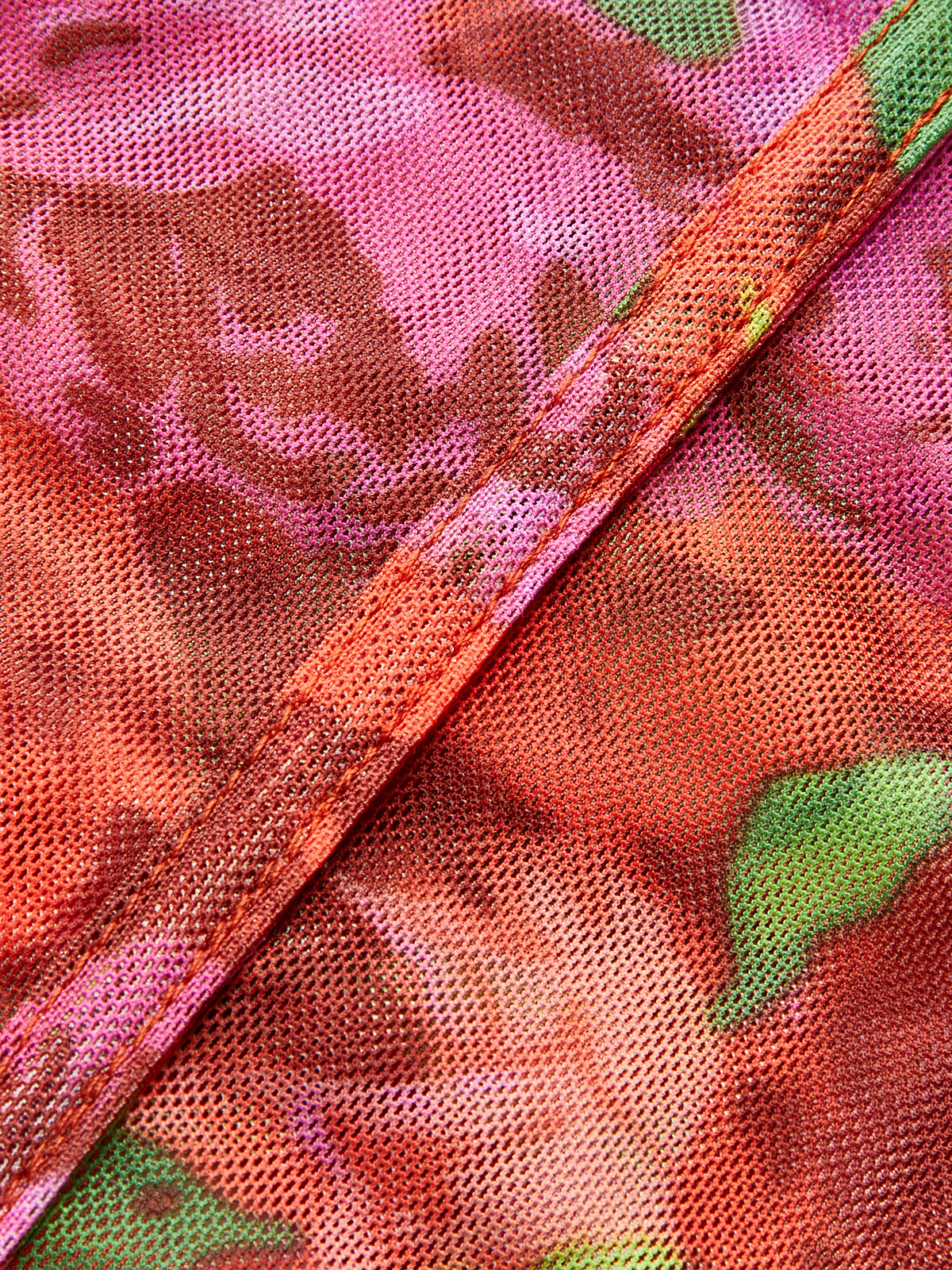 Corset en maille florale