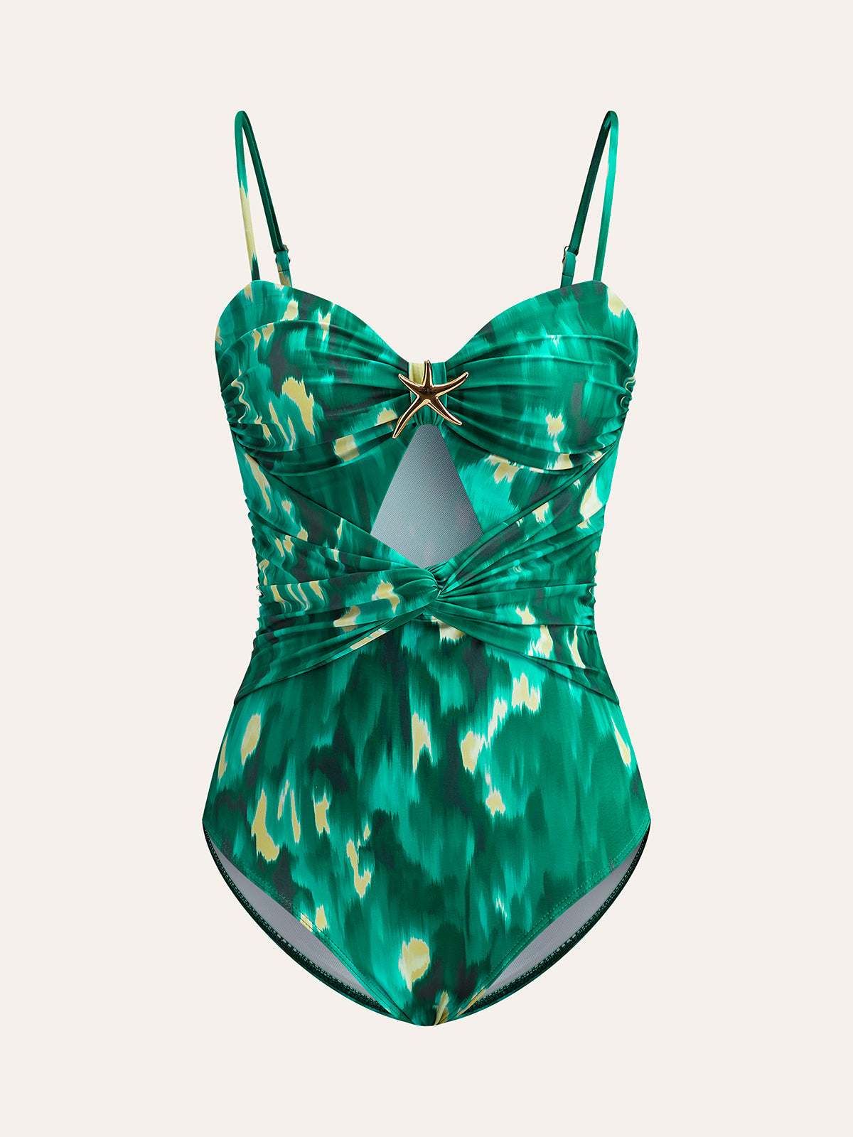 Wickelbadeanzug mit Seestern-Detail