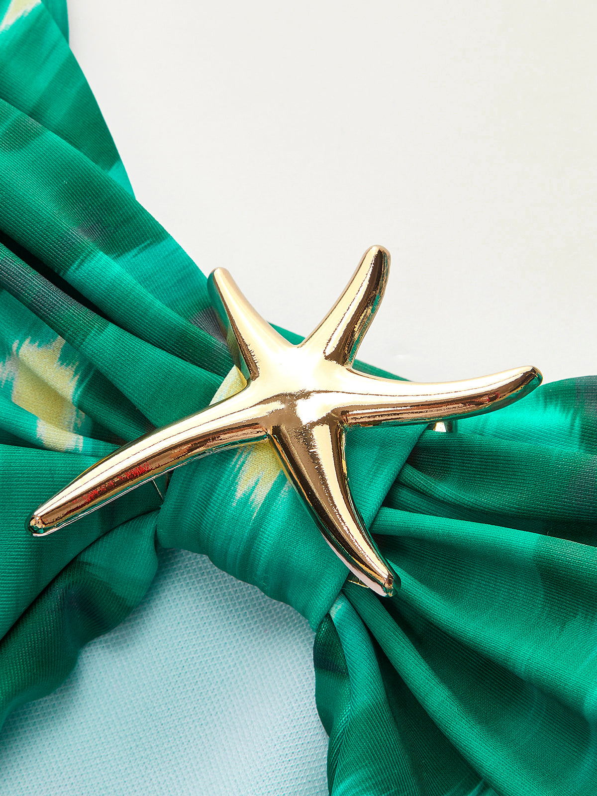 Wickelbadeanzug mit Seestern-Detail