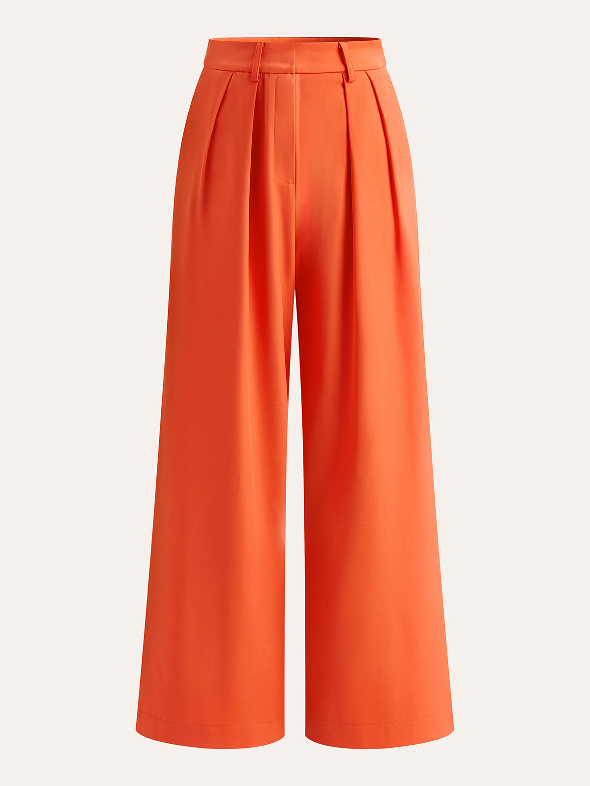 Plissierte Marlenehose mit mittlerer Bundhöhe