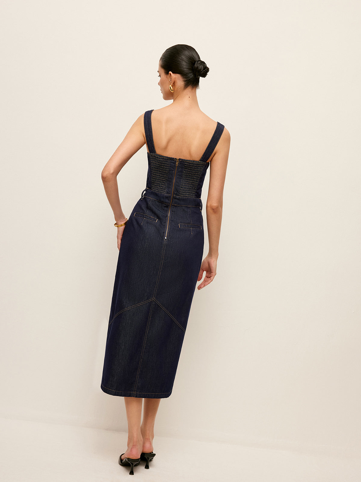 Robe en jean Sweetheart sans ceinture