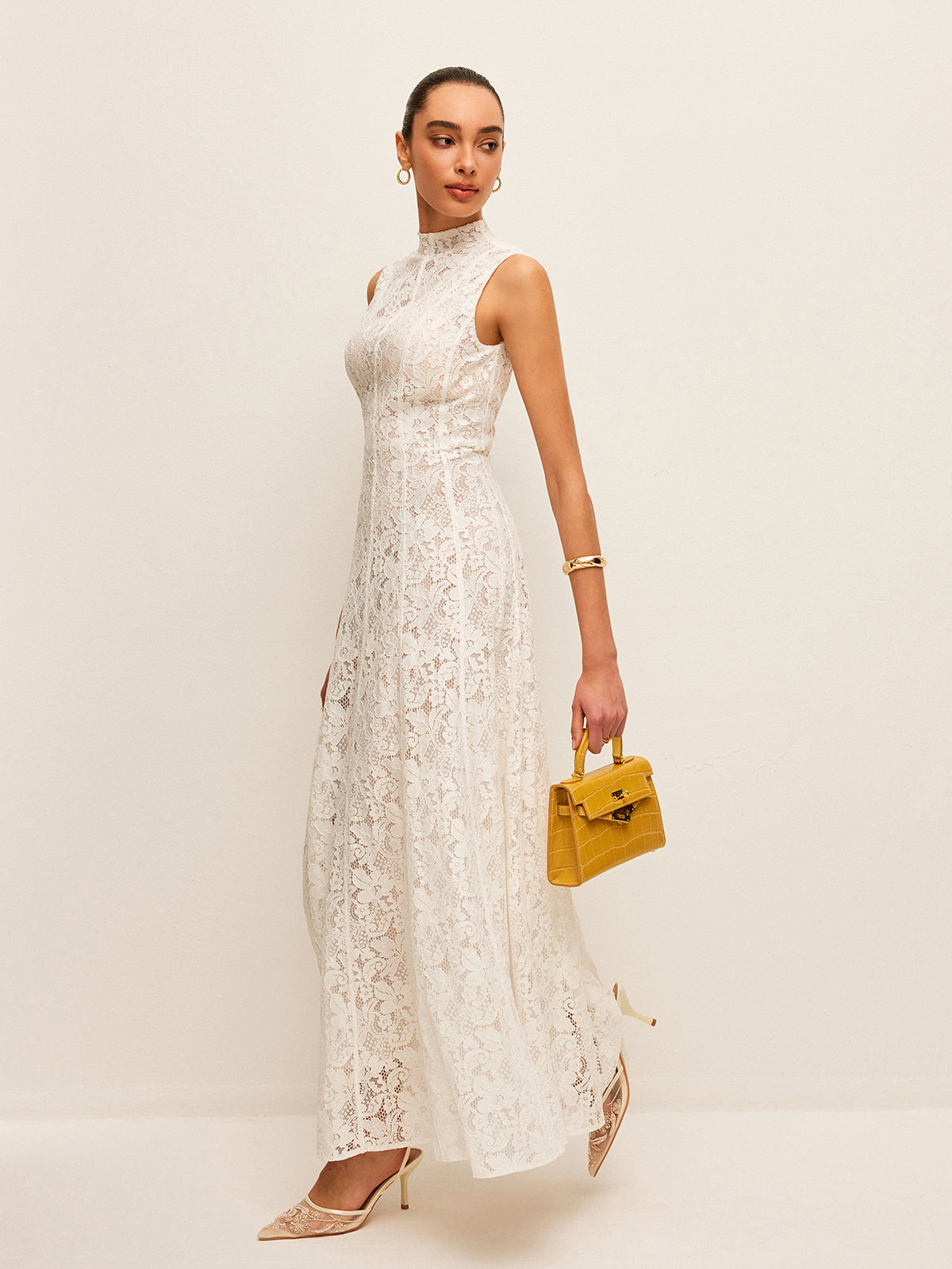 Semi-Sheer Lace Dress