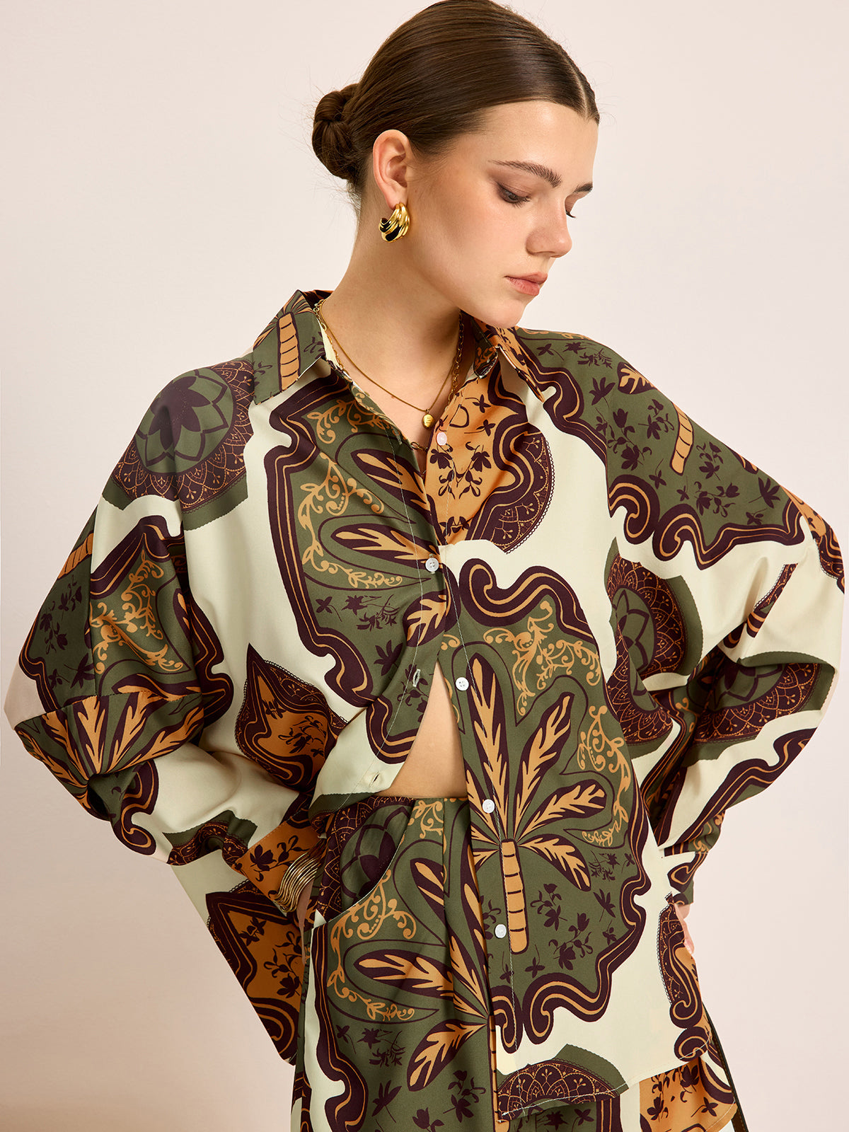 Ensemble chemise imprimée et short