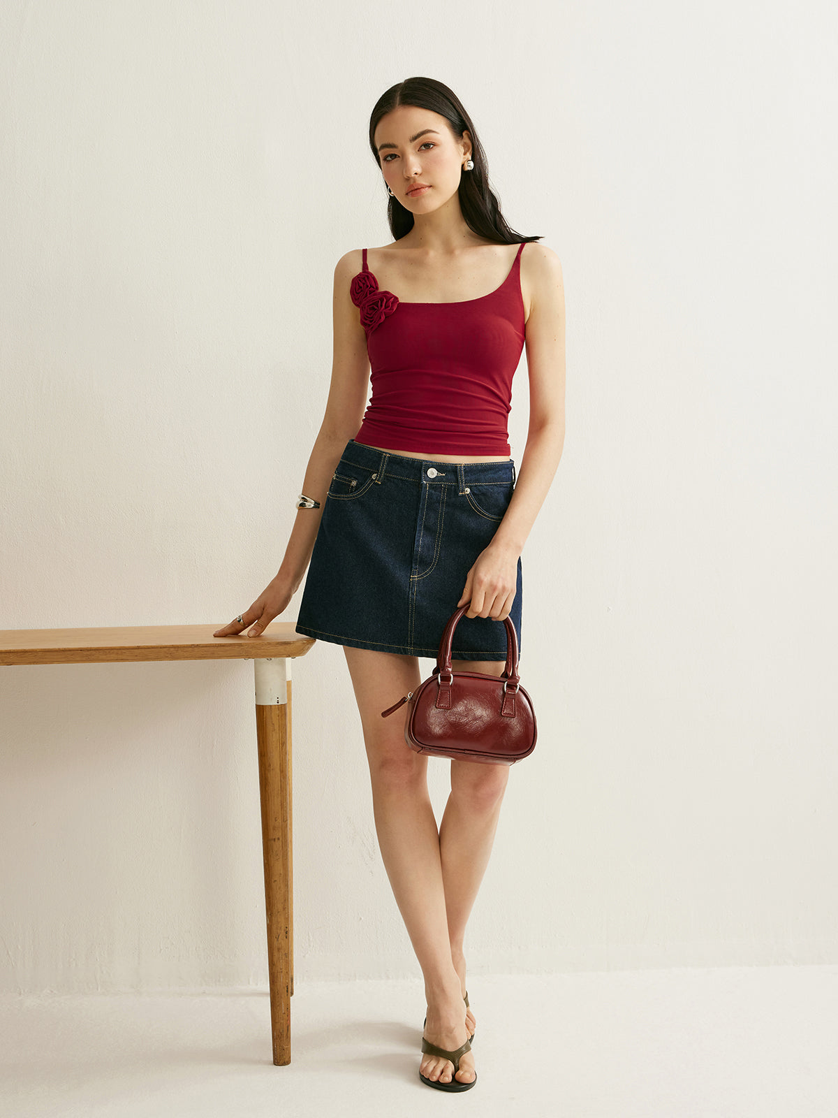 Blumen-Spitzen-Cami-Top