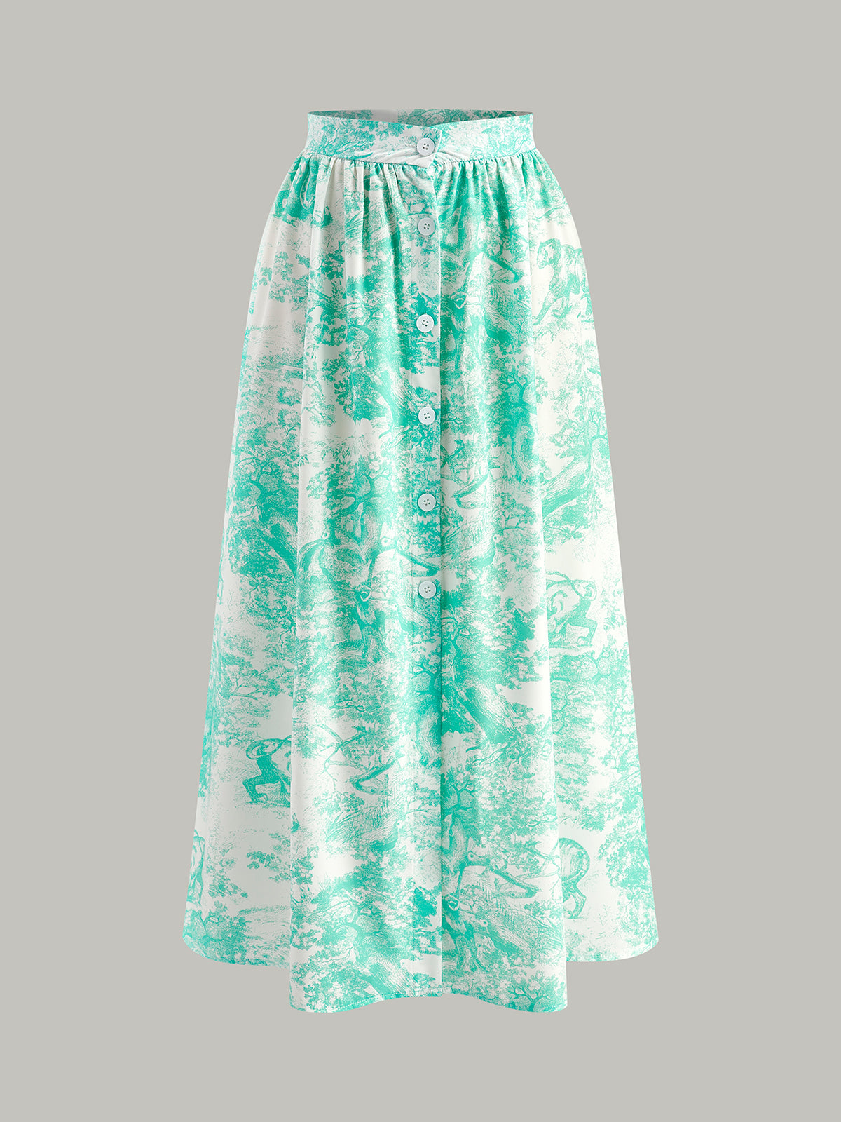 Ensemble Jupe Dos Nu et Col Halter Boutonnée sur le Devant
