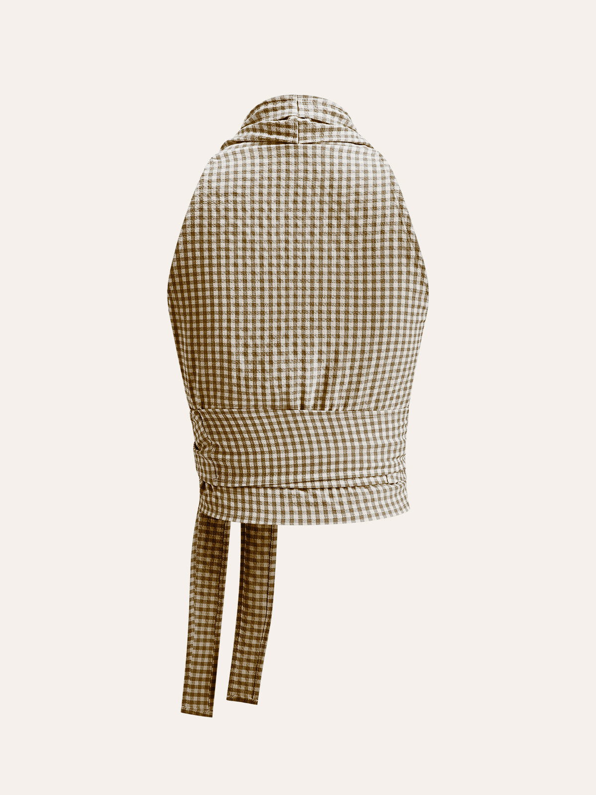 Gingham Halterwickeloberteil