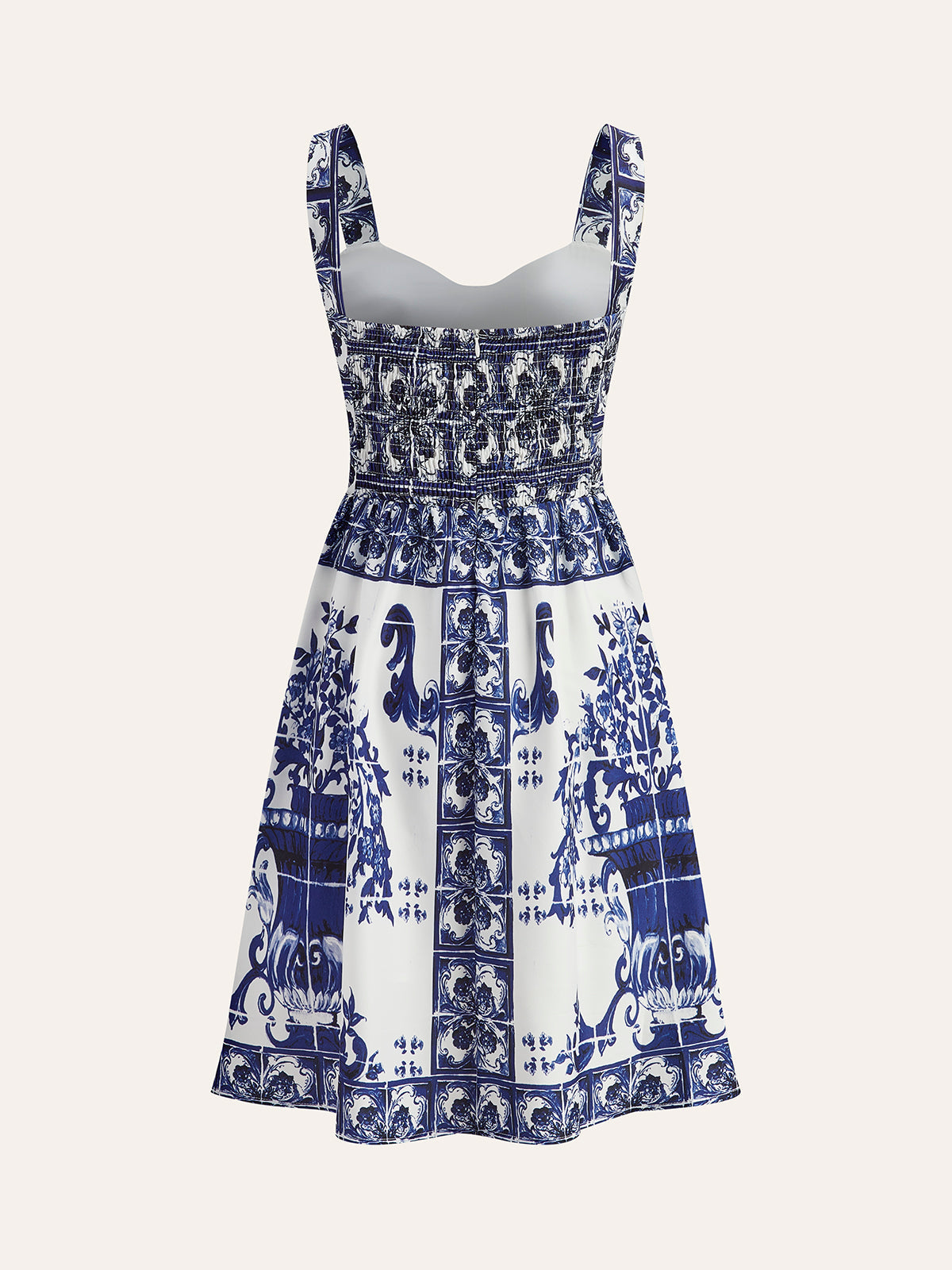 Boho Blumenmuster-Rüschenkleid