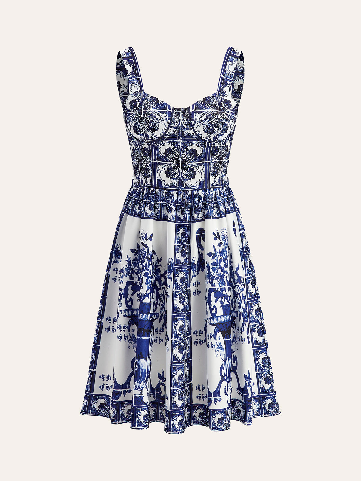 Boho Blumenmuster-Rüschenkleid