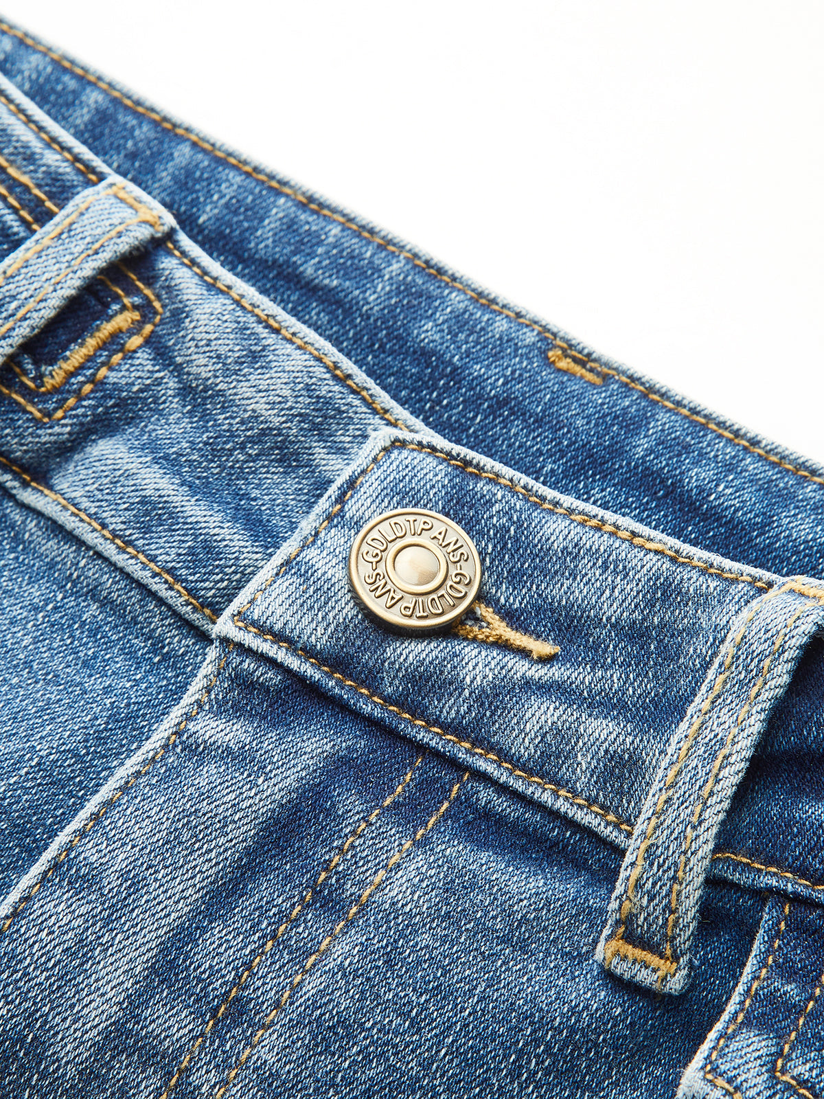 Mid-Waist Decor Pocket Pants