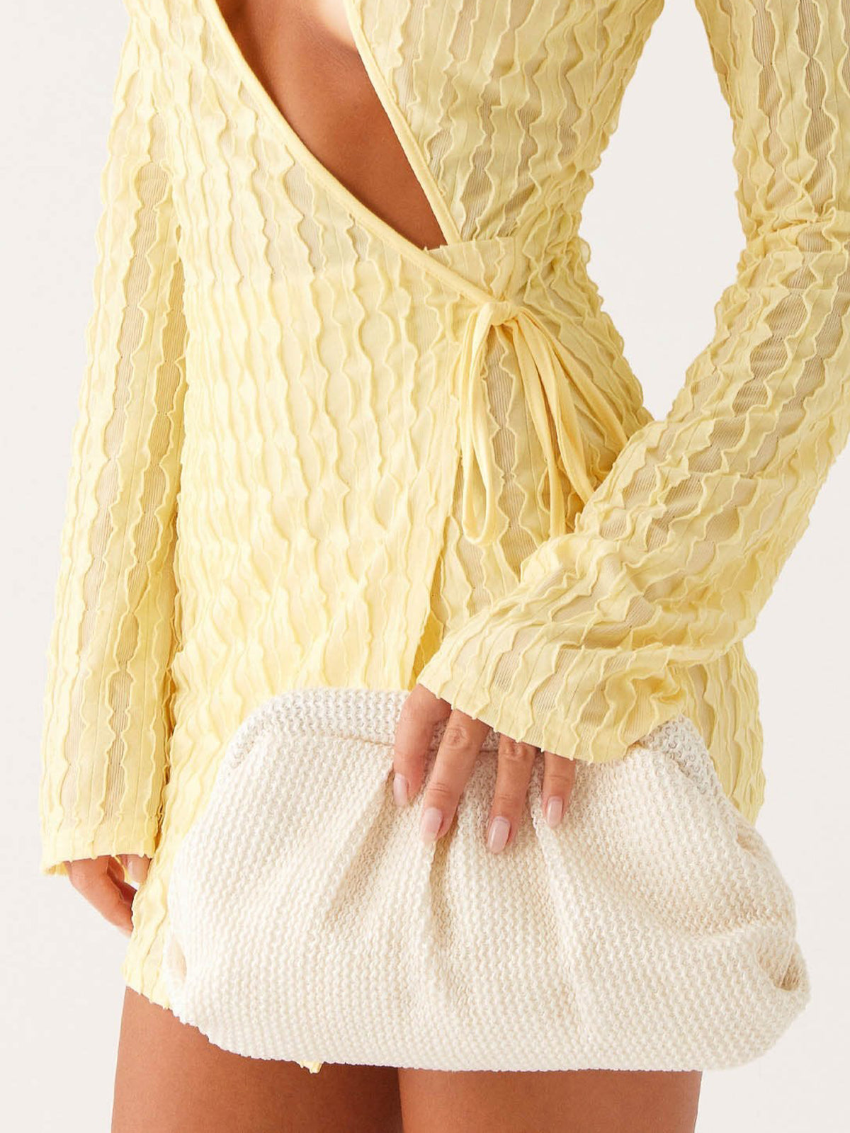 Pochette tissée nuage