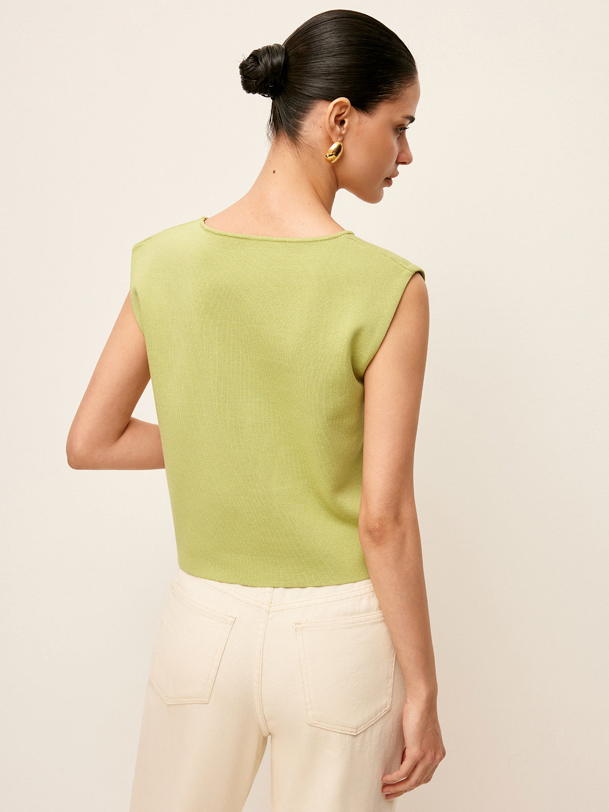 Strickoberteil mit Metalldetail