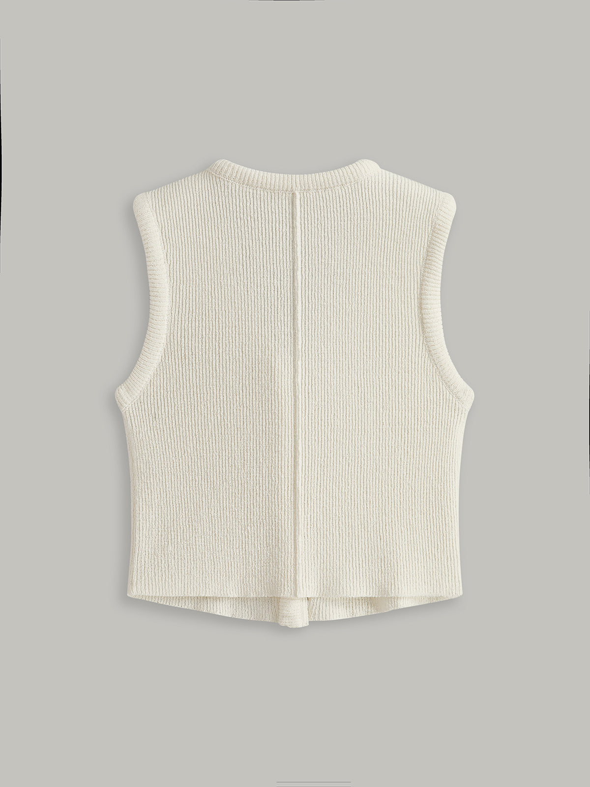 Button Front Sweater Vest