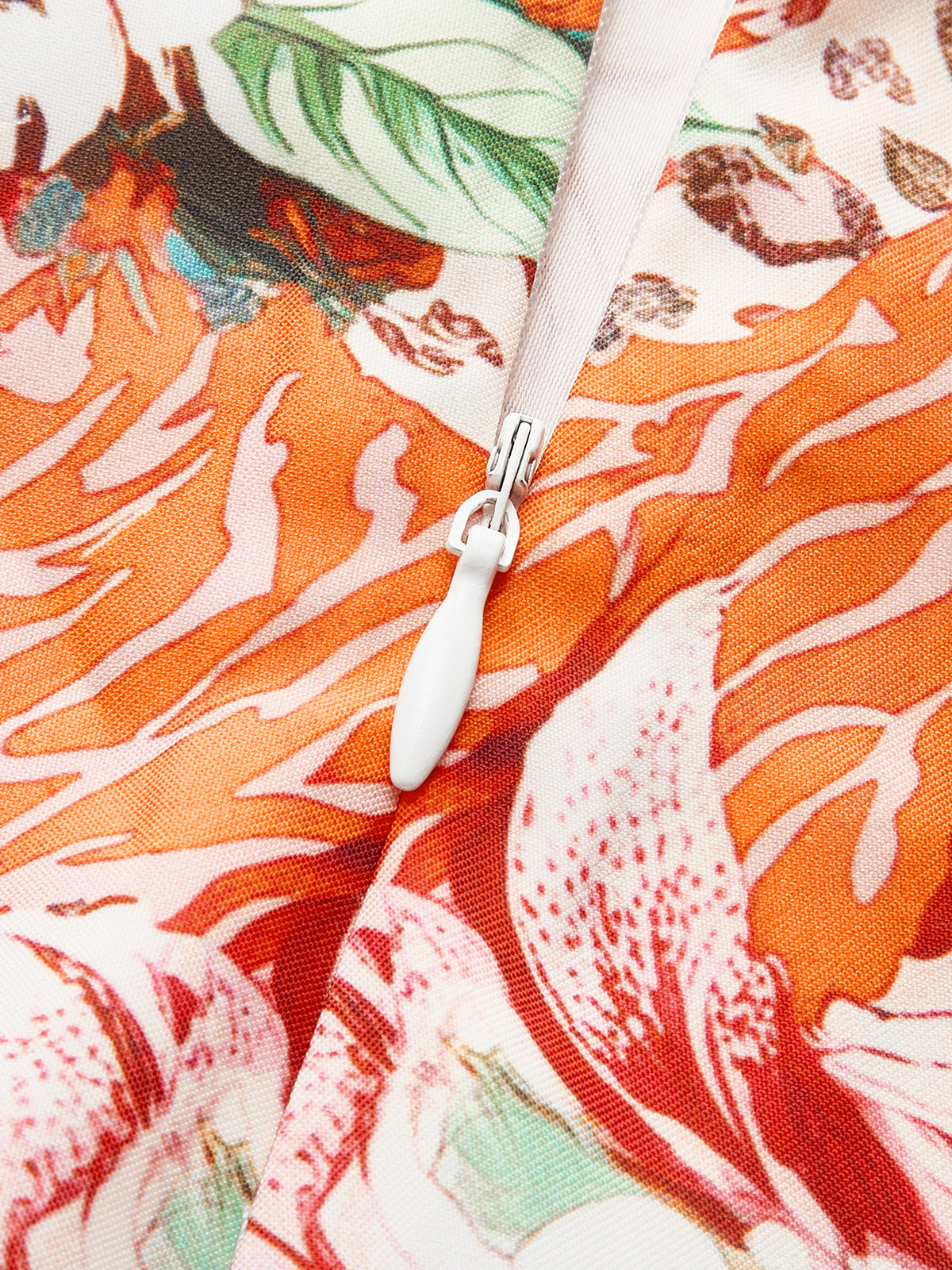 Robe dos nu à imprimé floral