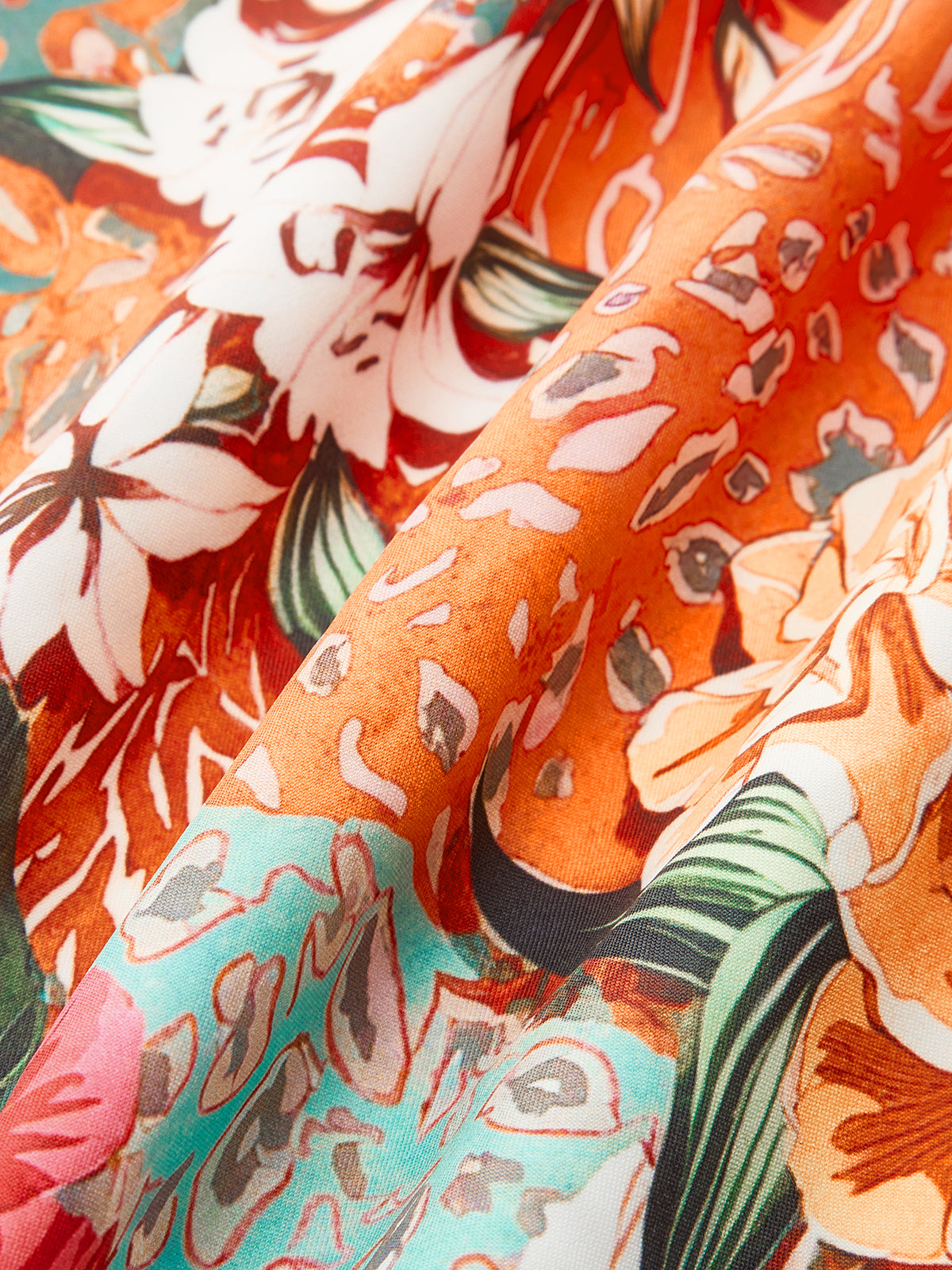 Robe dos-nu à imprimé floral
