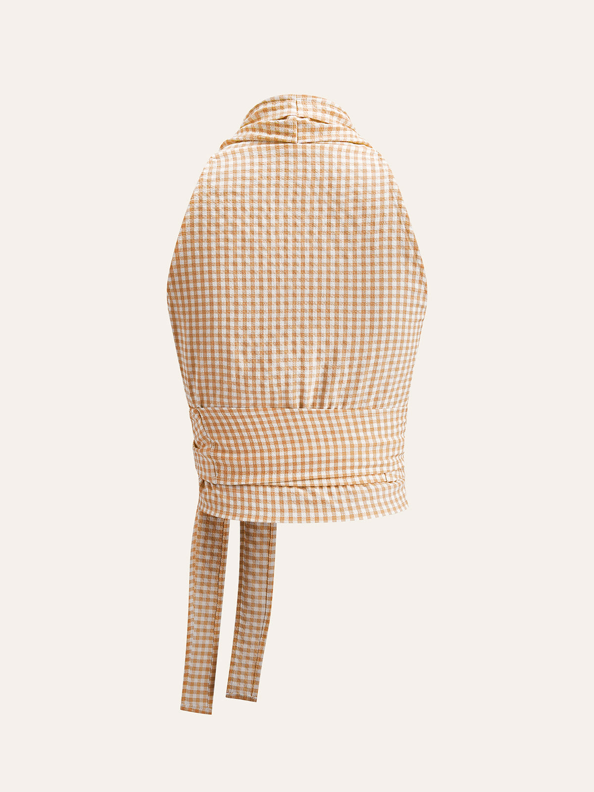 Gingham Halterwickeloberteil