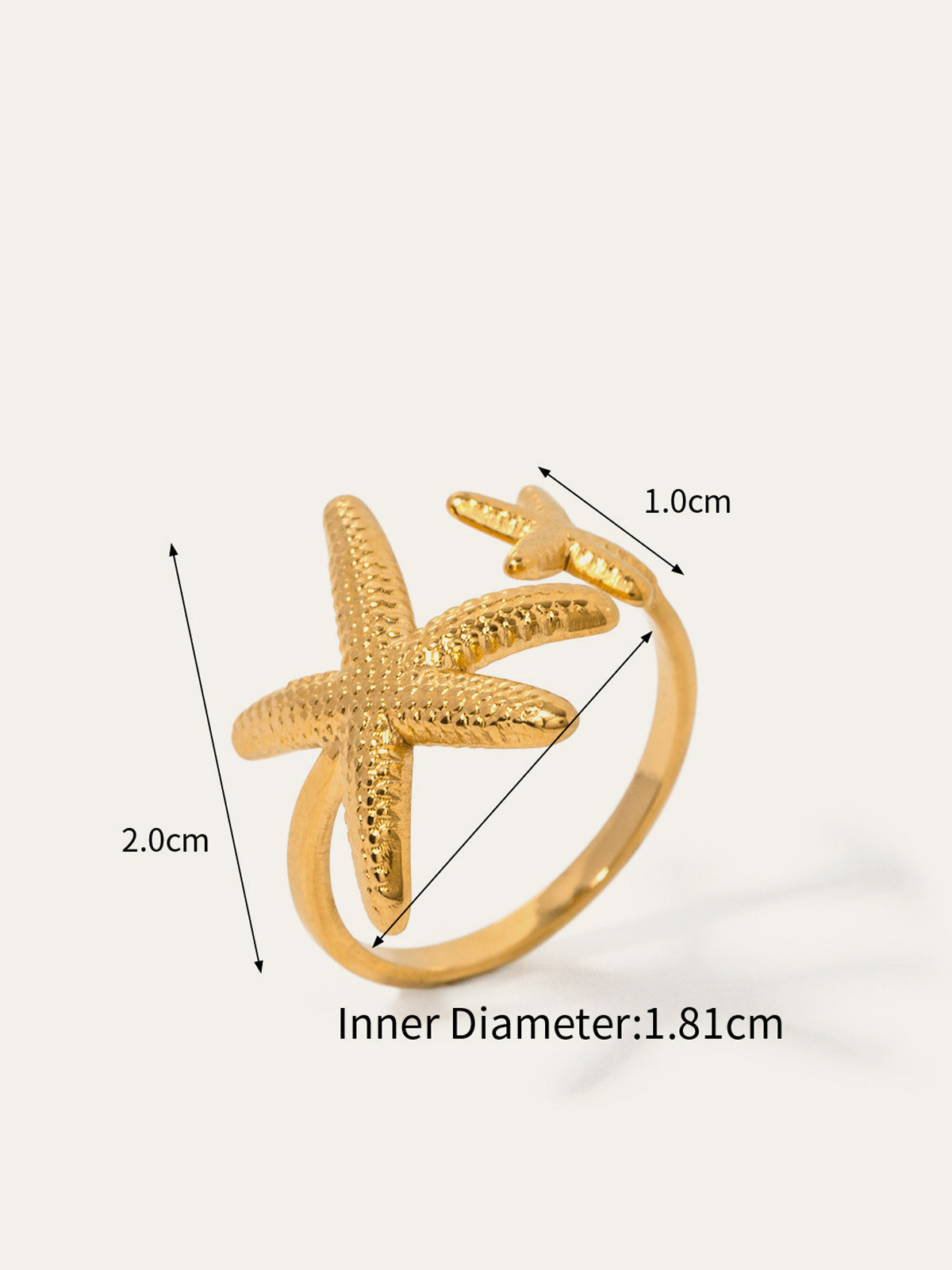 Asymmetrischer offener Seesternring