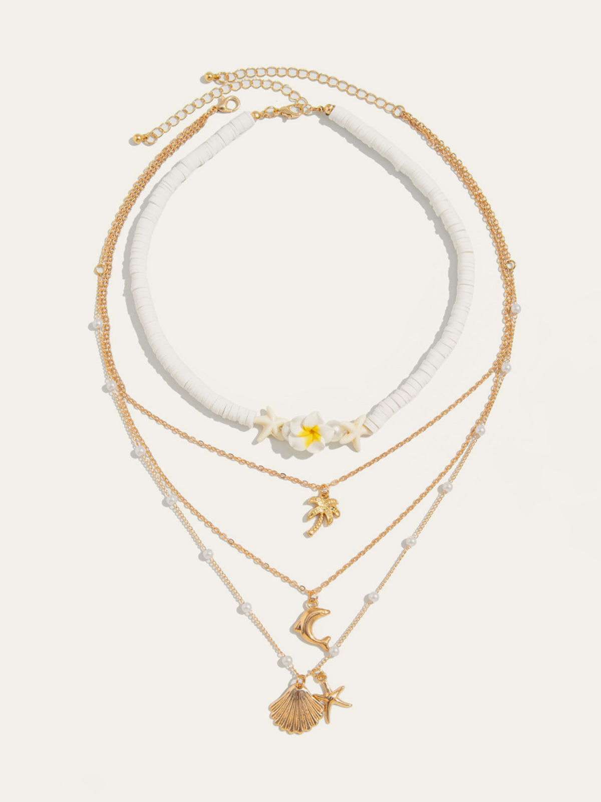 Strand-Halskette mit mehrschichtiger Legierungsmischung