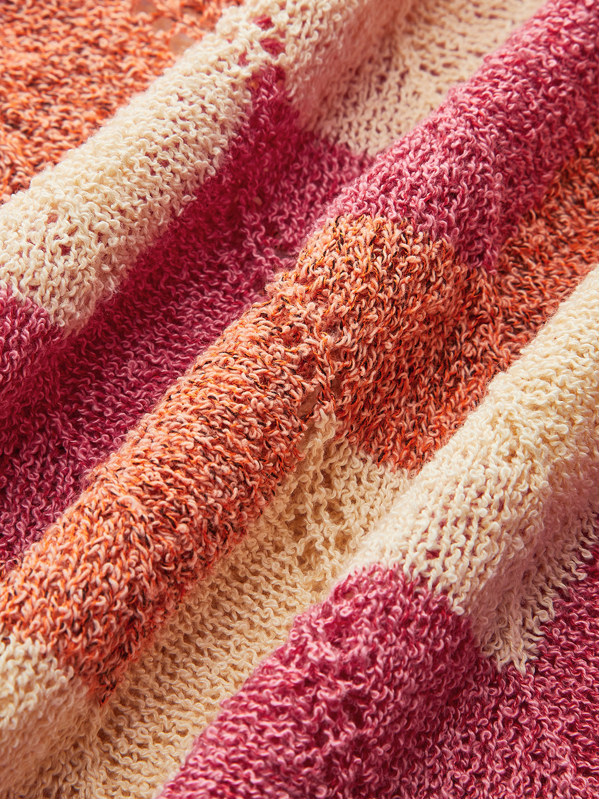 Color Block Halter Knotted Split Sweater Dress