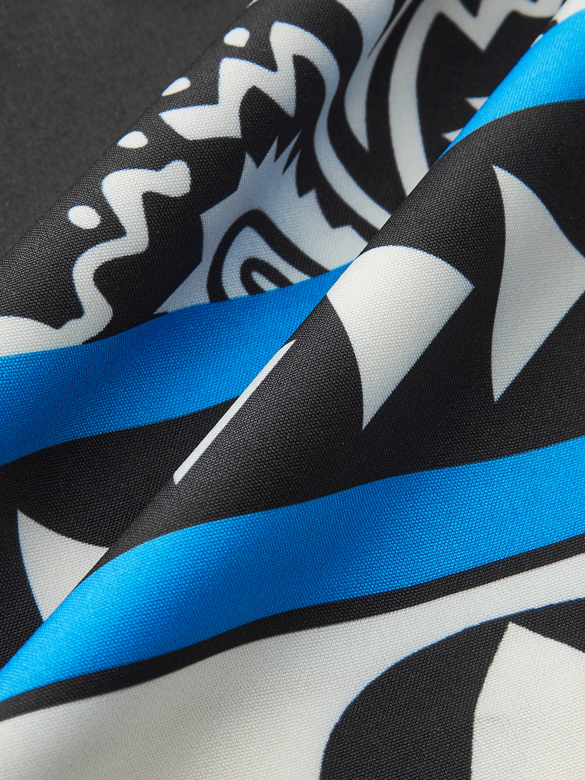 Oversized Print Lapel Pants Set