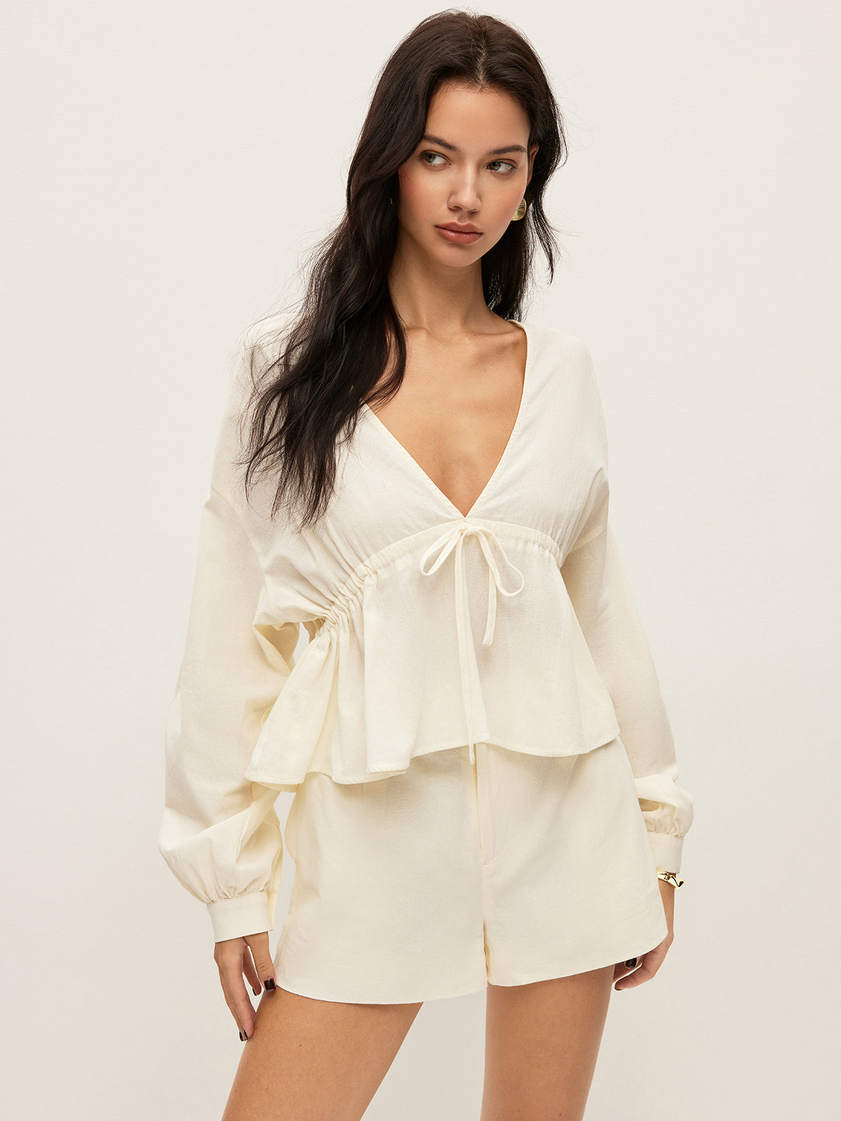 Ensemble Short et Poches en Coton