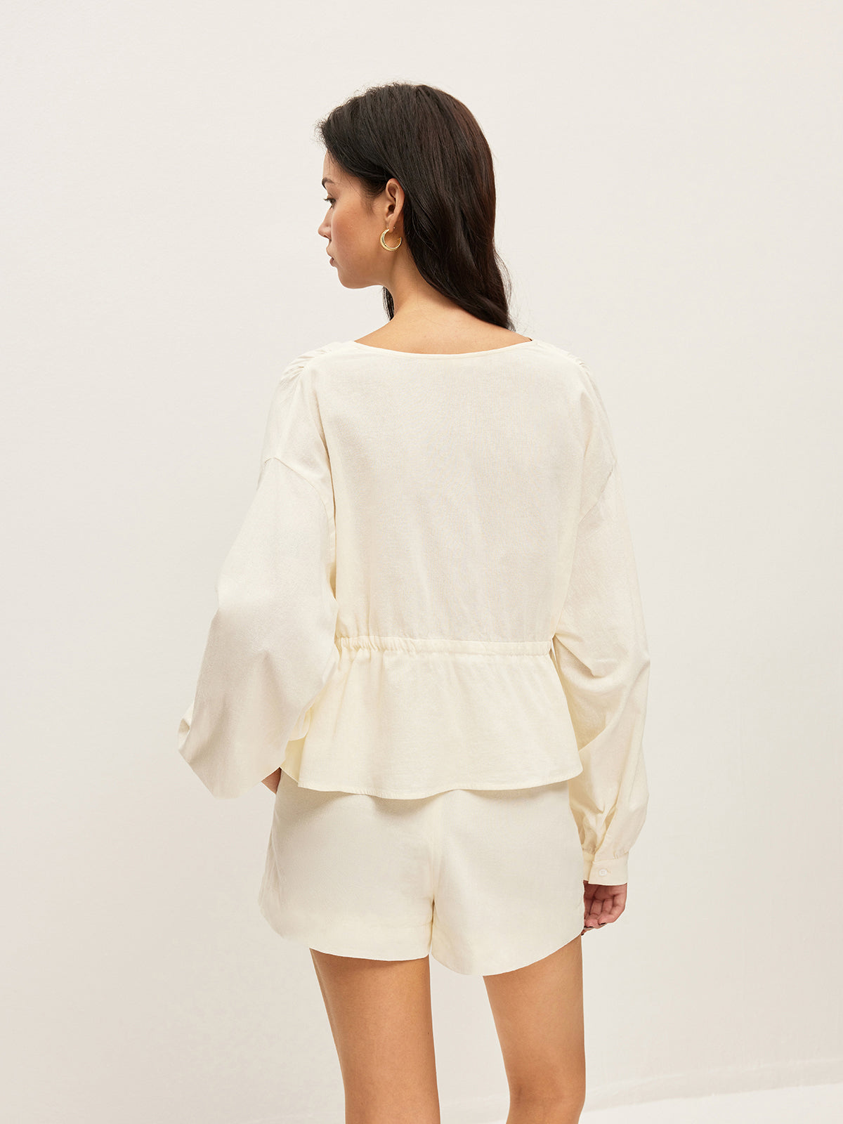 Shorts-Set mit Baumwoll-Taschen