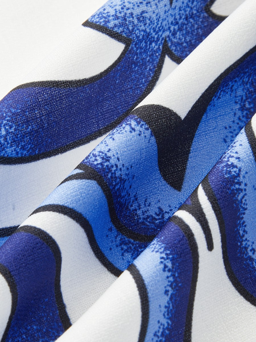 Ensemble jupe à manches bouffantes et imprimé floral avec poches