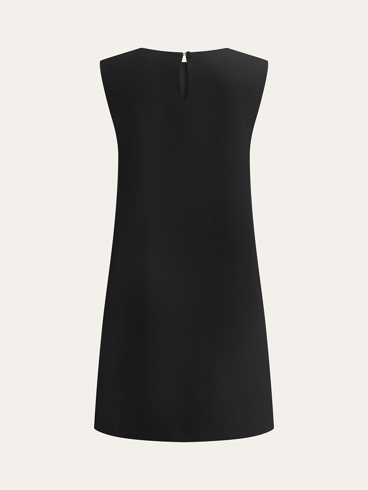 Robe mini sans manches à décor métallique