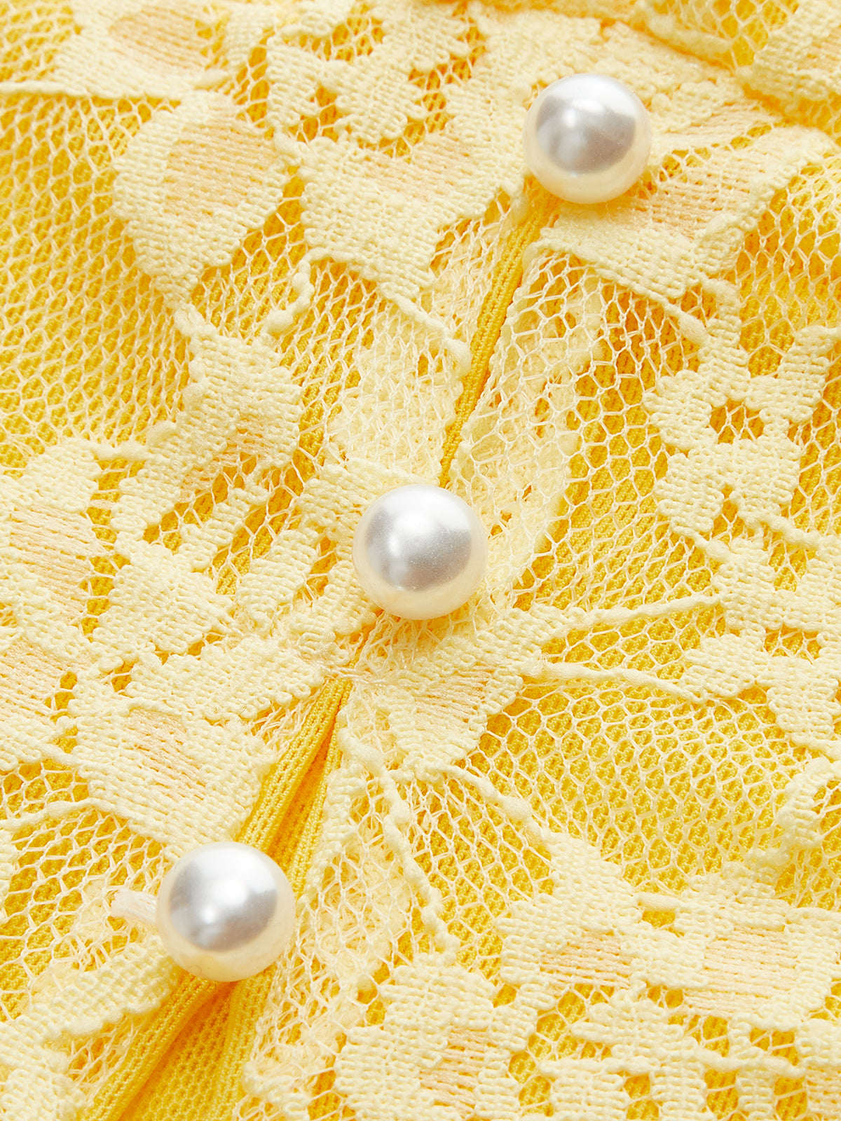 Robe bustier en dentelle florale