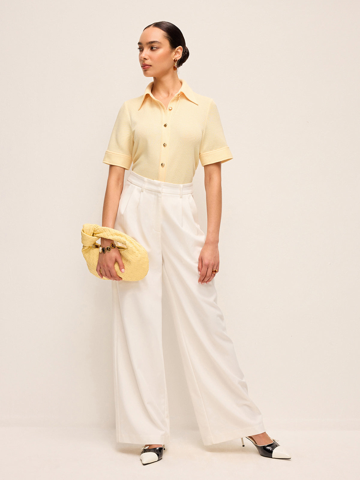 Short Sleeve Knit Polo Shirt