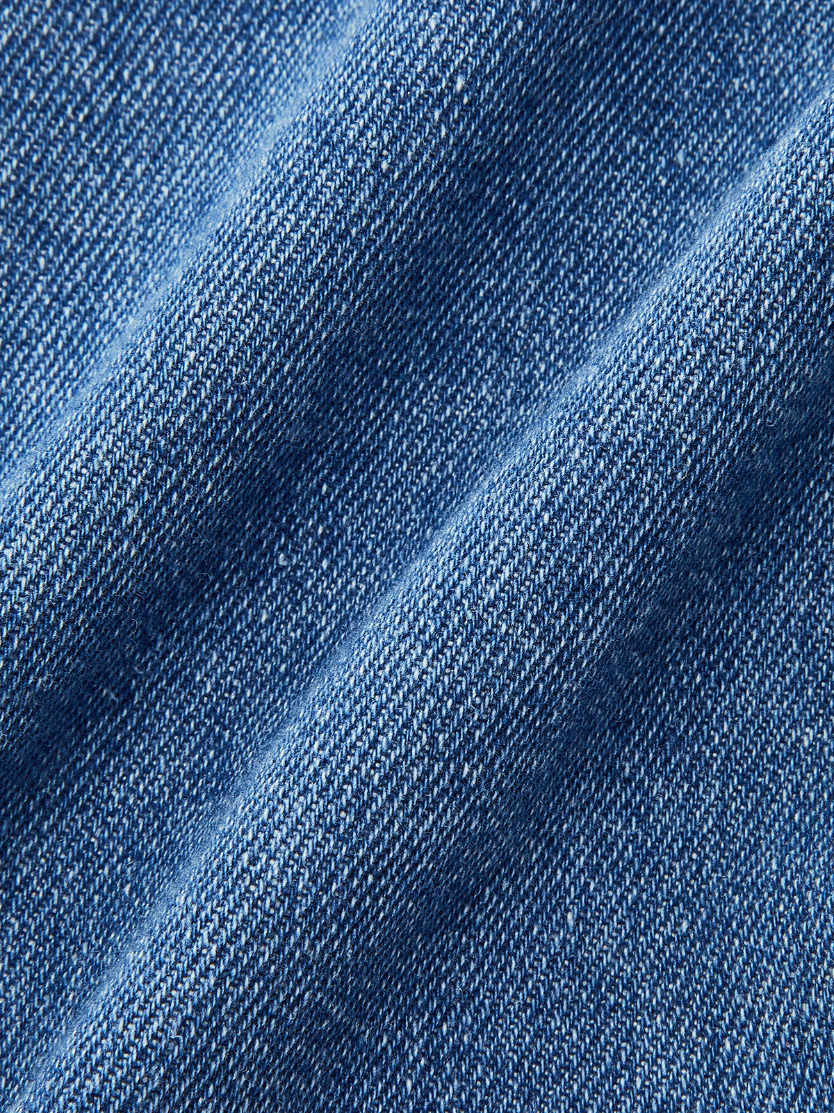 Pocketed Asymmetric Denim Skirt