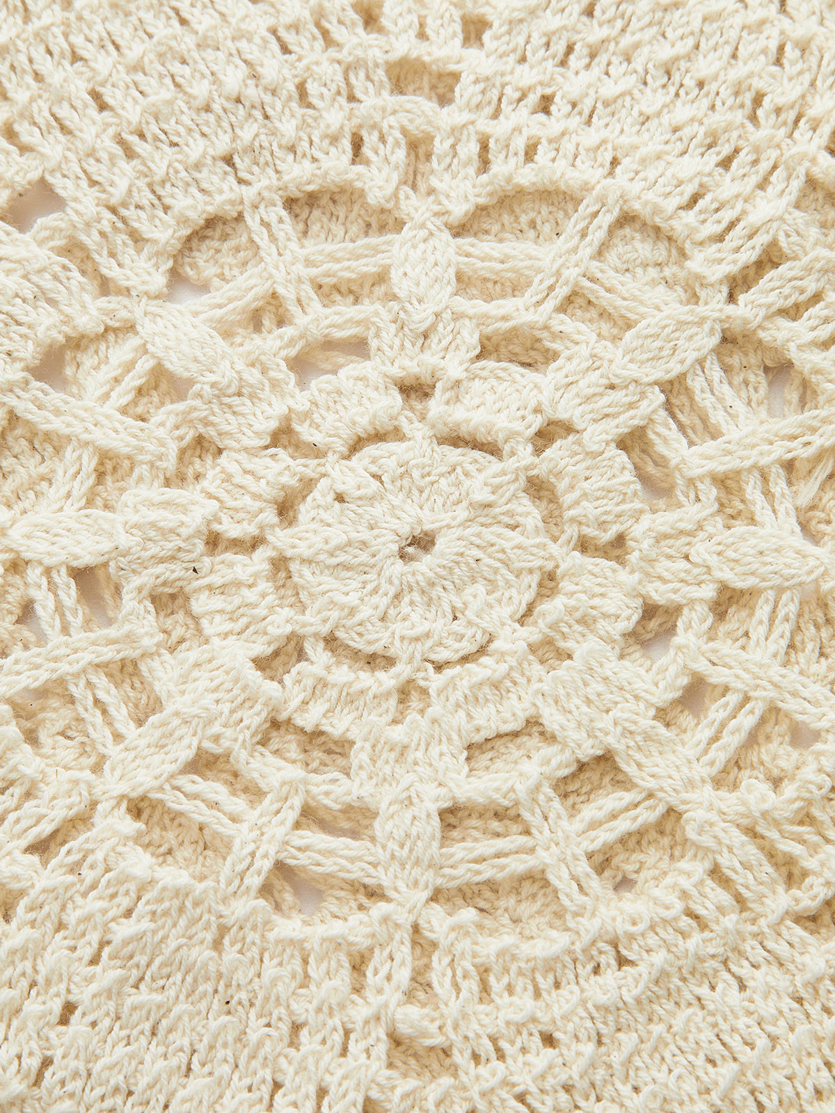 Transparentes, ärmelloses Häkeltop