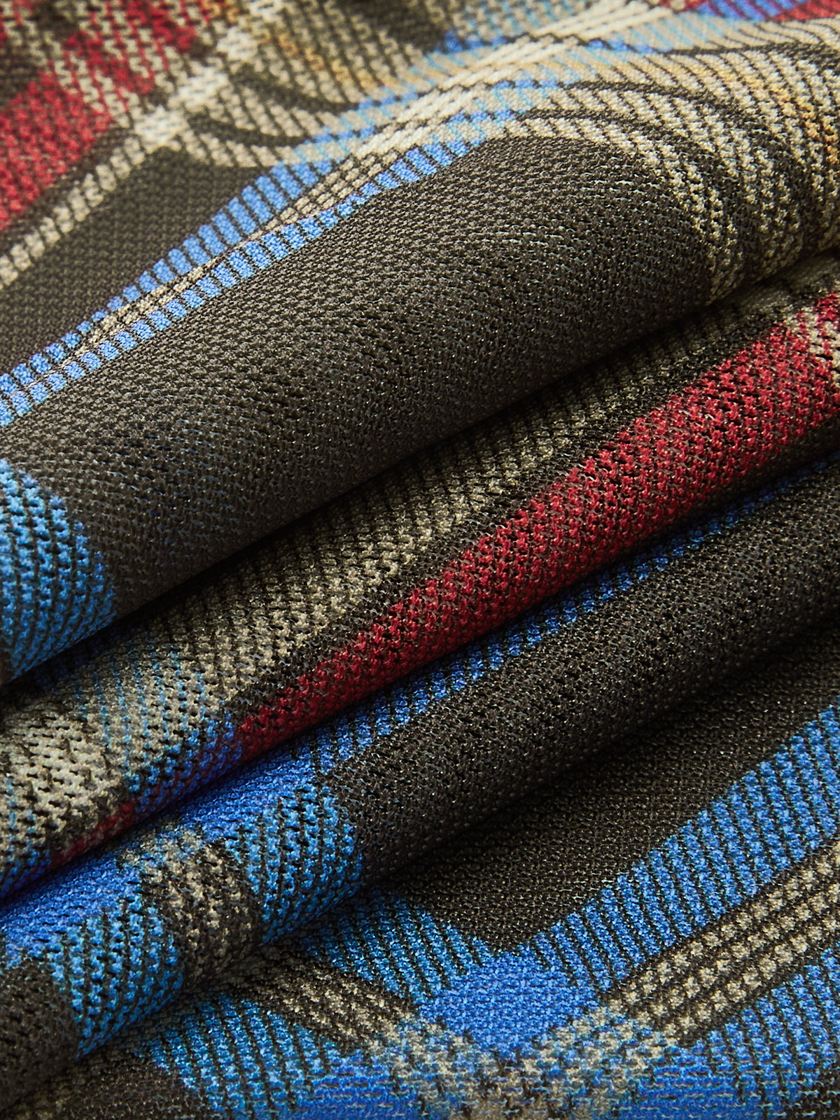 Semi-Sheer Plaid Knotted Tie-Back Top