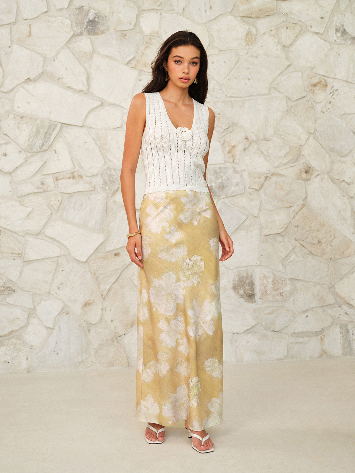 Floral Print Maxi Skirt