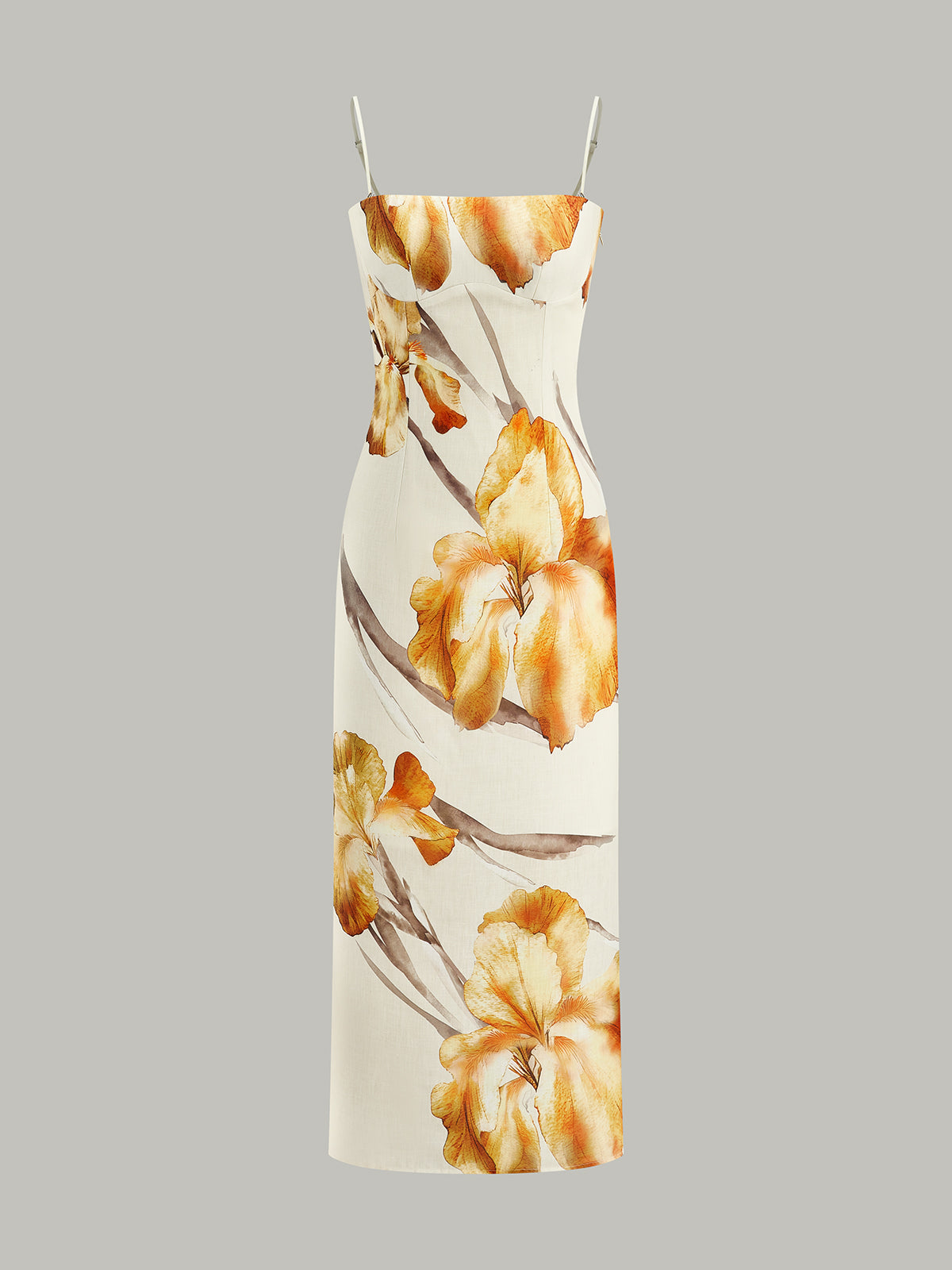 Robe midi à imprimé floral