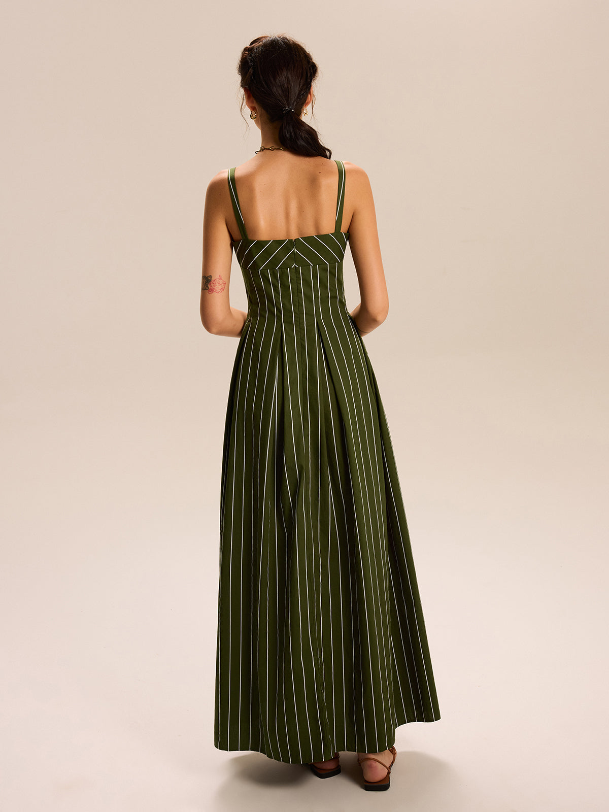 Gestreiftes Maxikleid