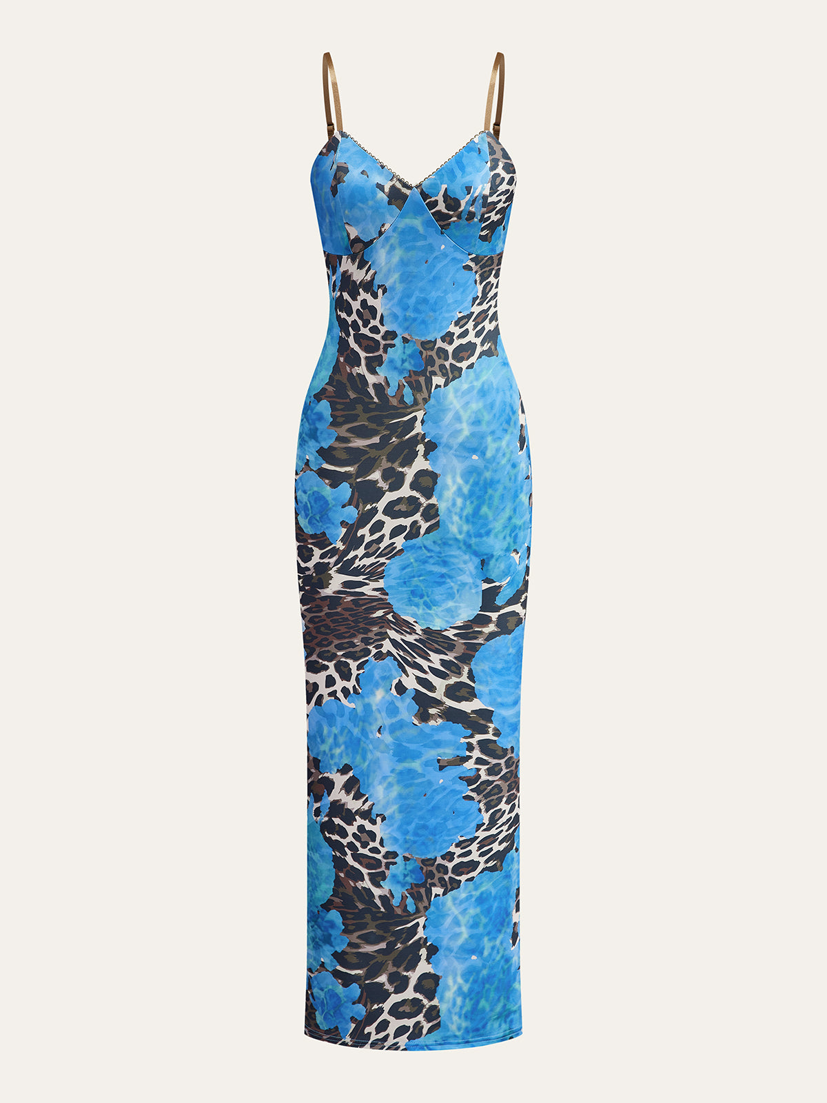 Robe longue imprimé léopard
