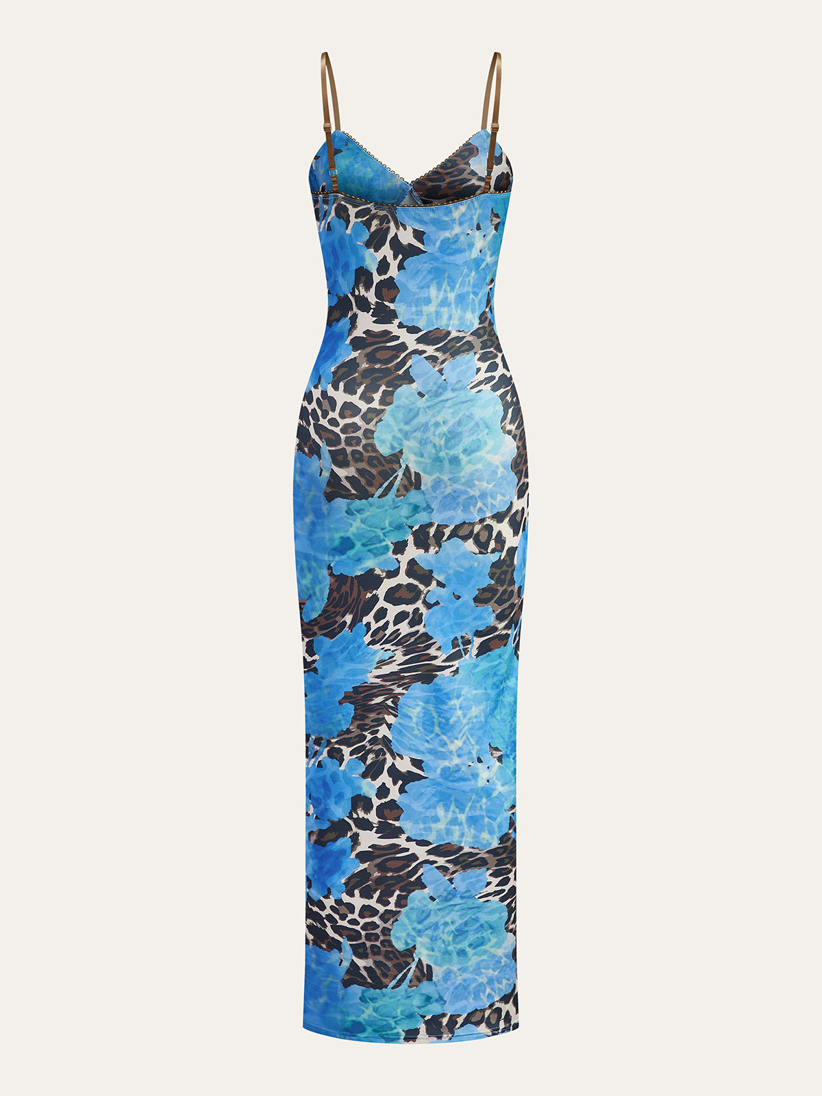 Robe longue imprimé léopard