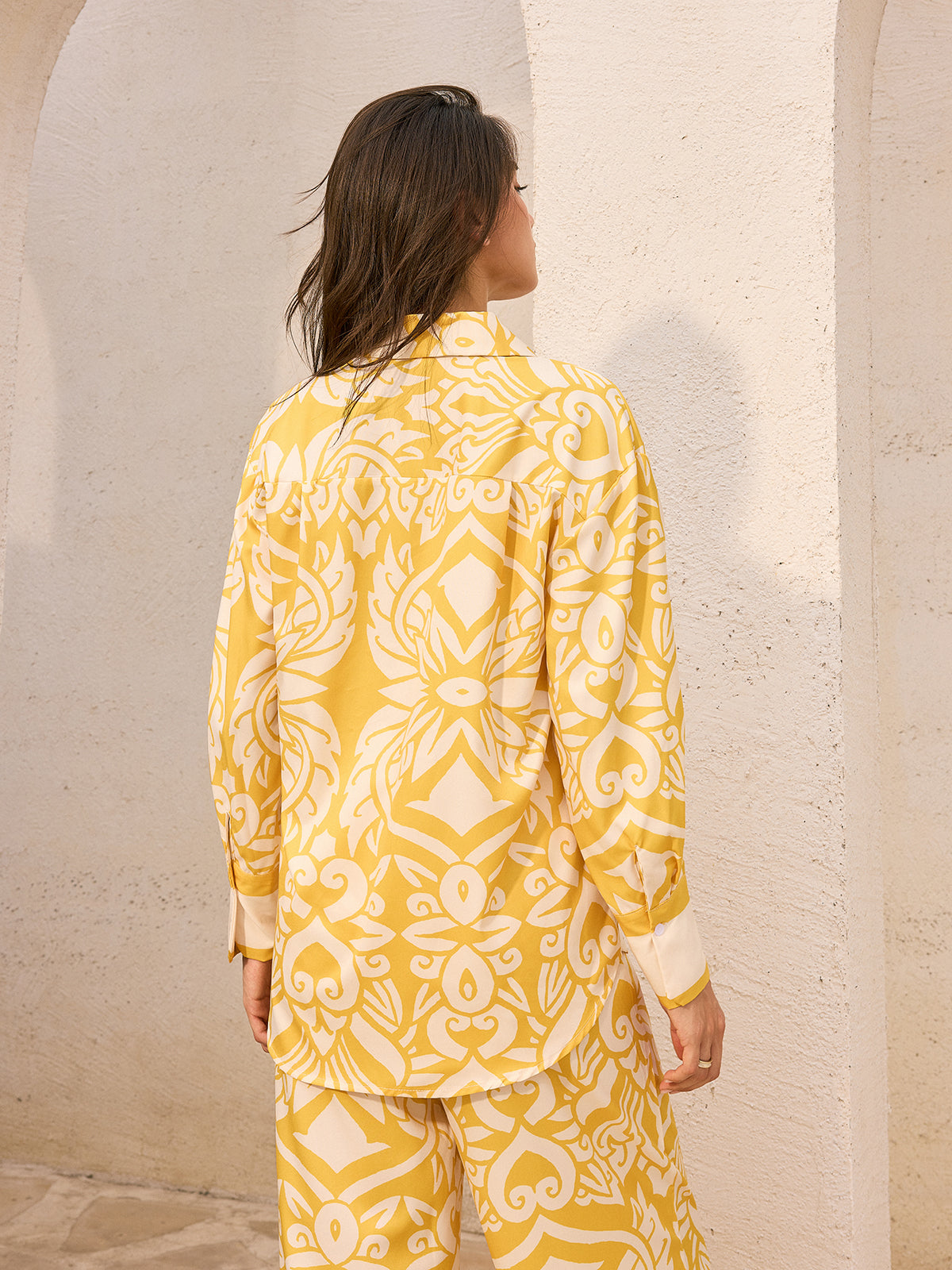 Oversized Patterned Shirt
