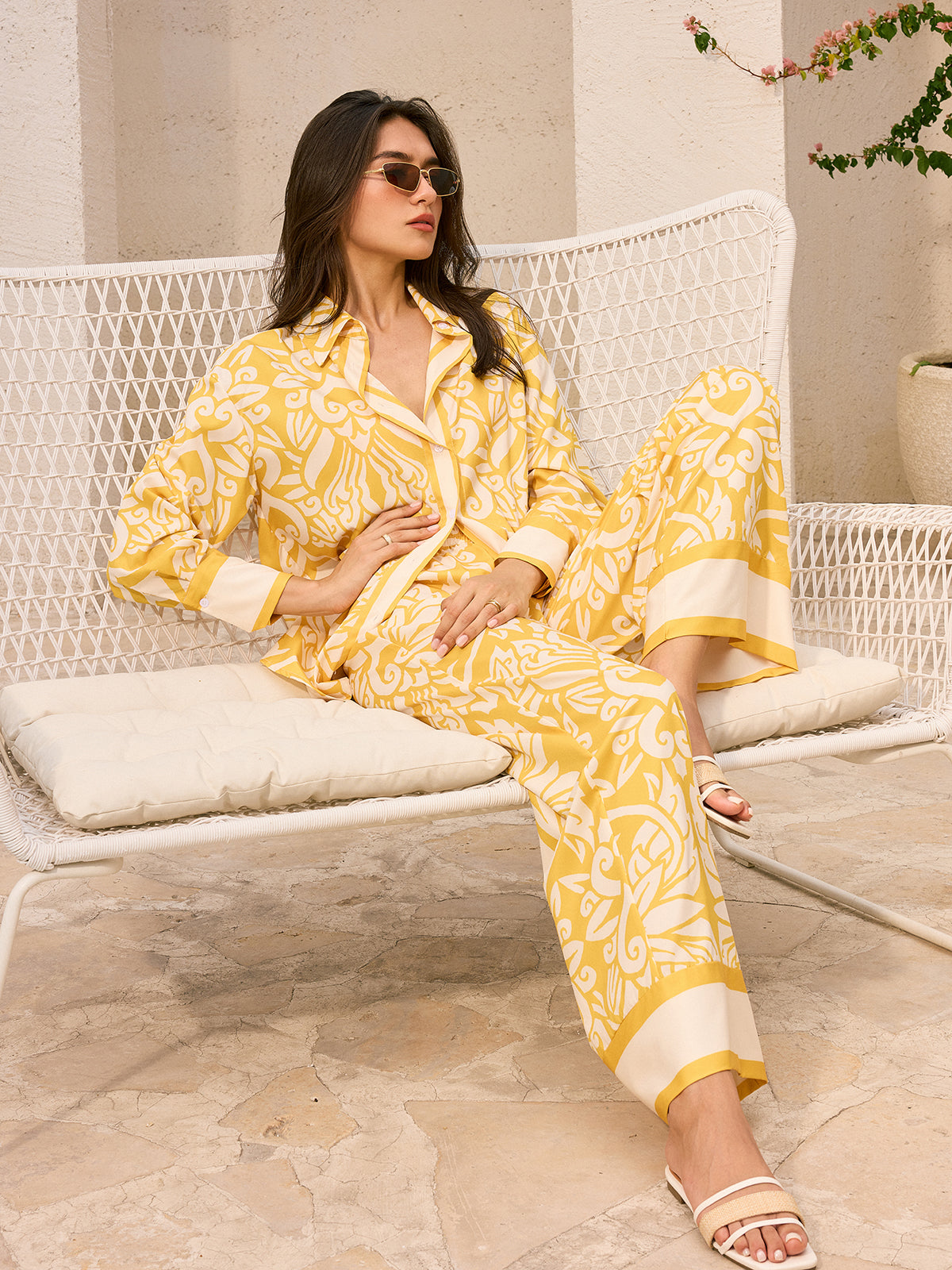 Oversized Patterned Shirt