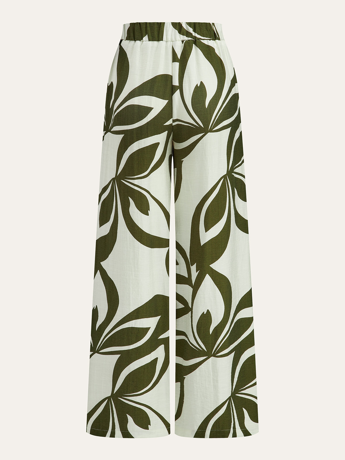 Hose mit weitem Bein und Blumenmuster