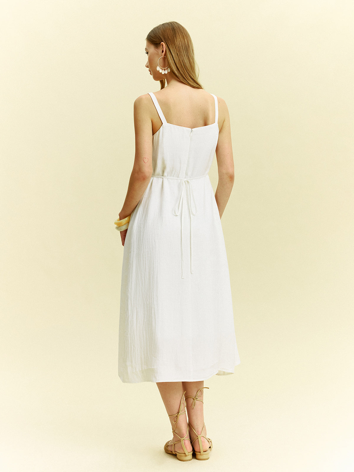 Plissiertes Midikleid