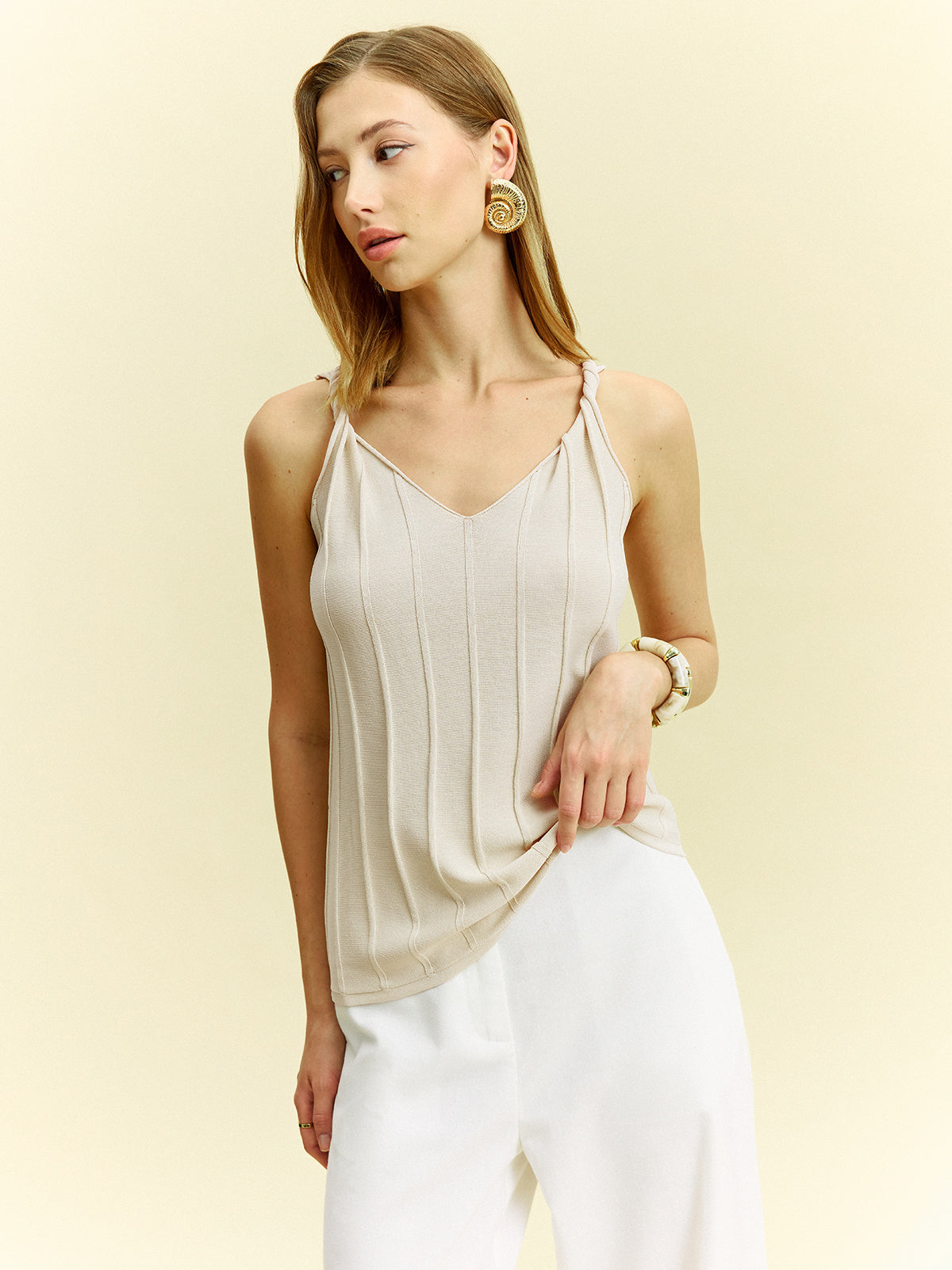 Knotted Strap Tank Top