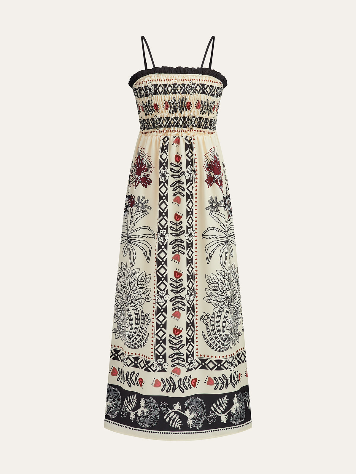 Maxikleid mit Ethno-Print
