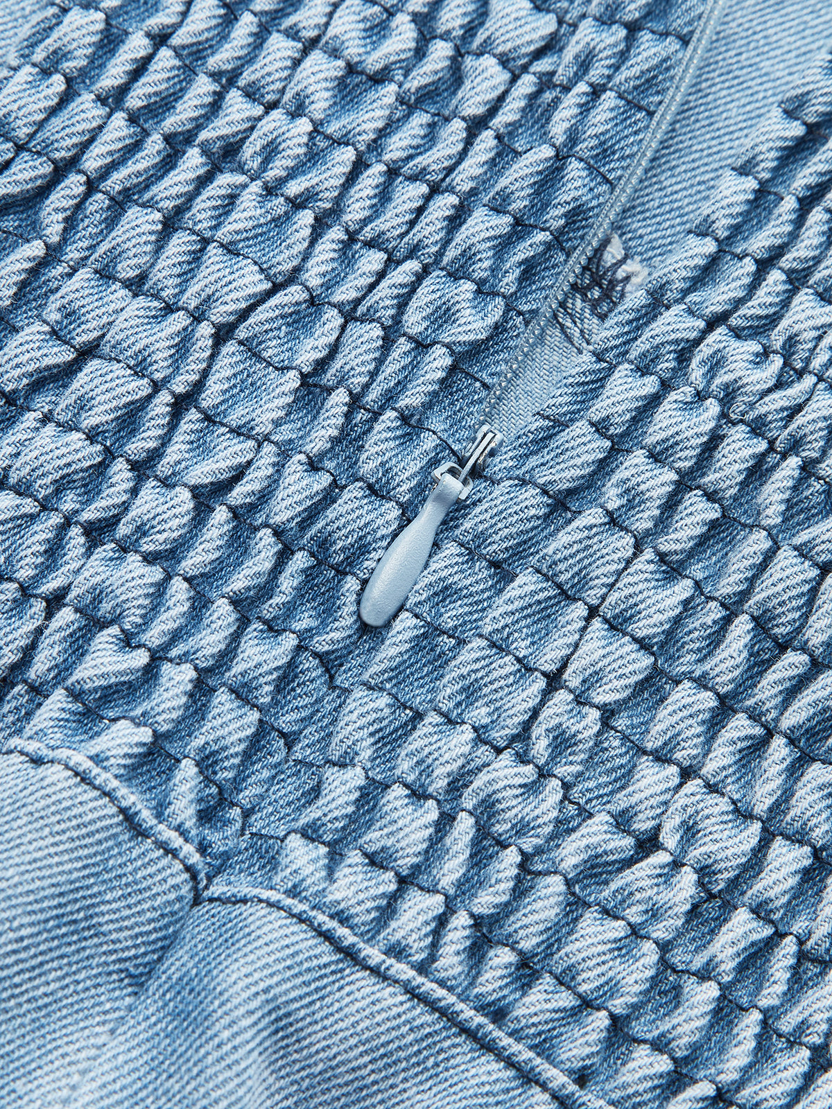 Robe midi à fines bretelles en jean