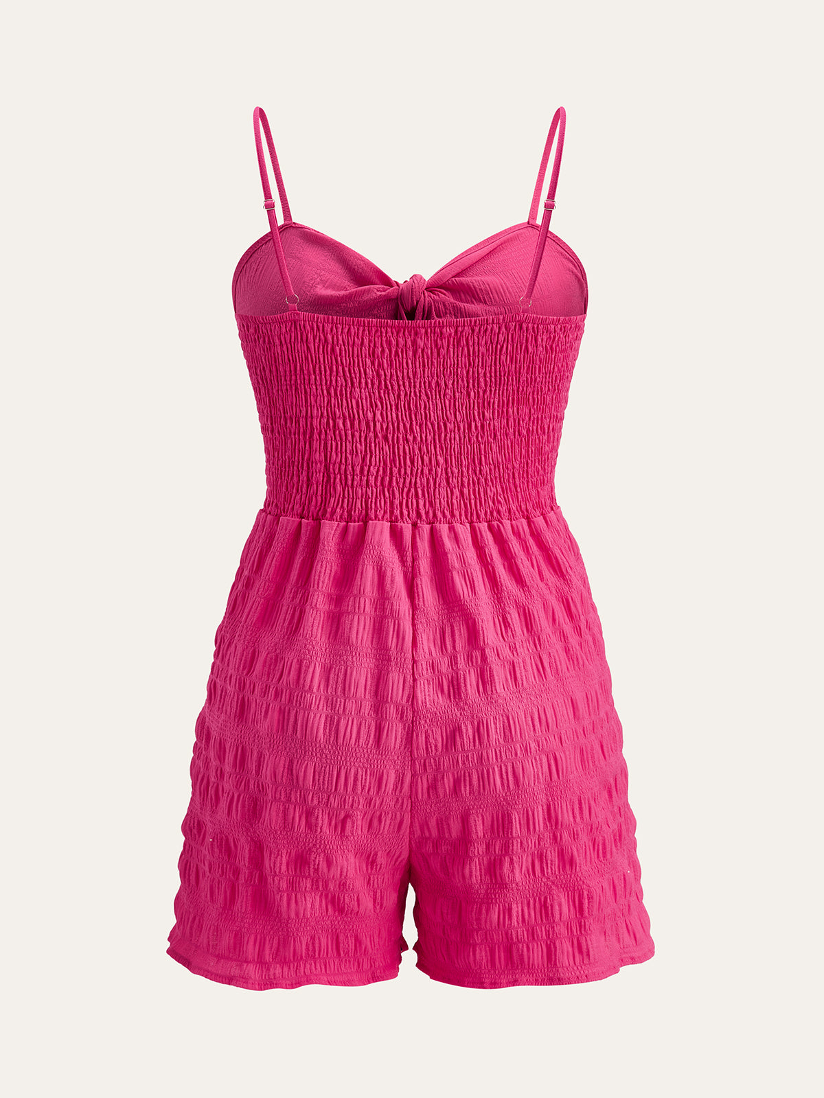 Combishort à bustier et nœud frontal