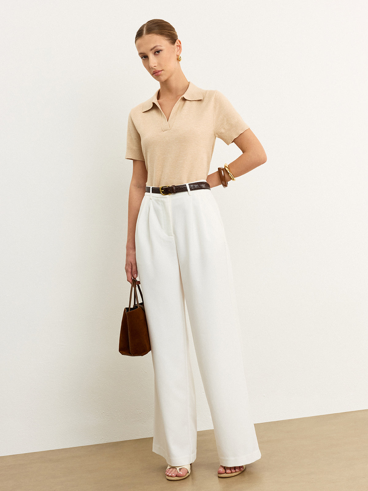 Knit Polo Top