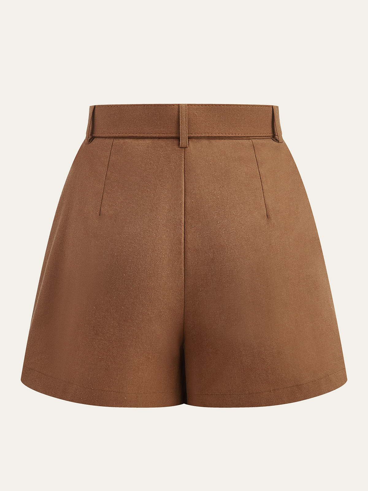 Belted Mid-Waisted Shorts